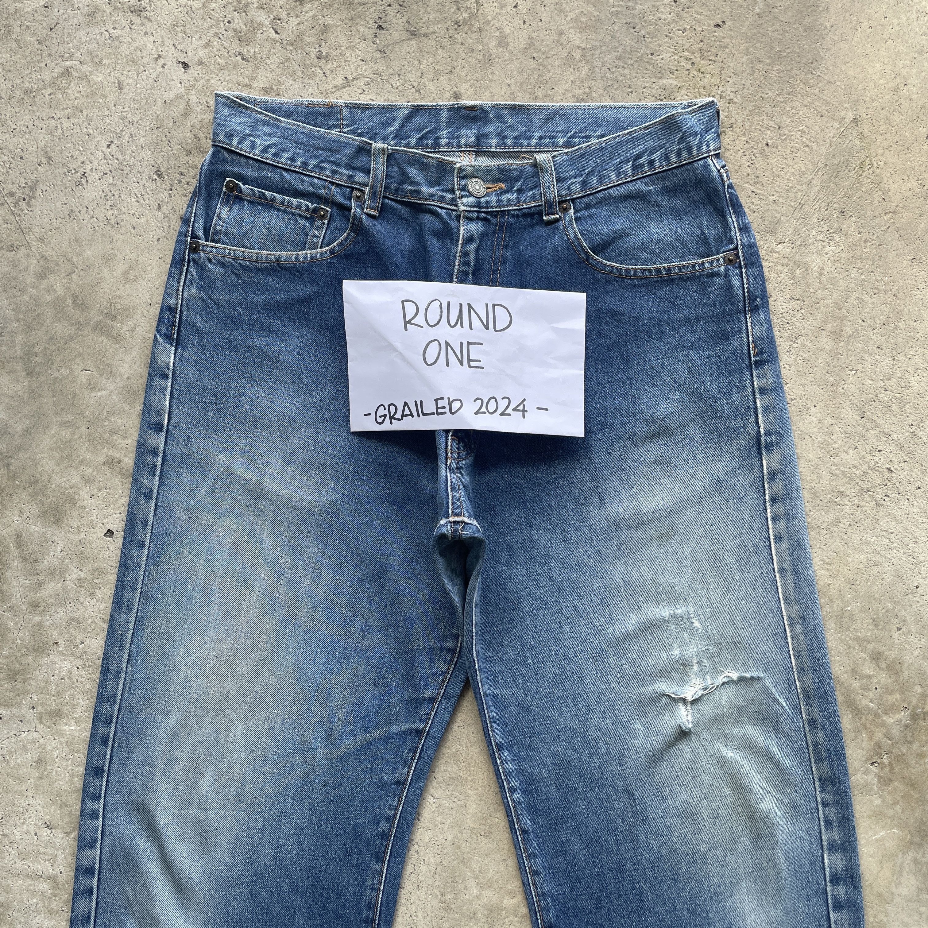 Japanese Brand W32 VINTAGE JAPANESE DISTRESSED JEANS FADED DENIM PANTS Size US 32 / EU 48 - 3 Thumbnail