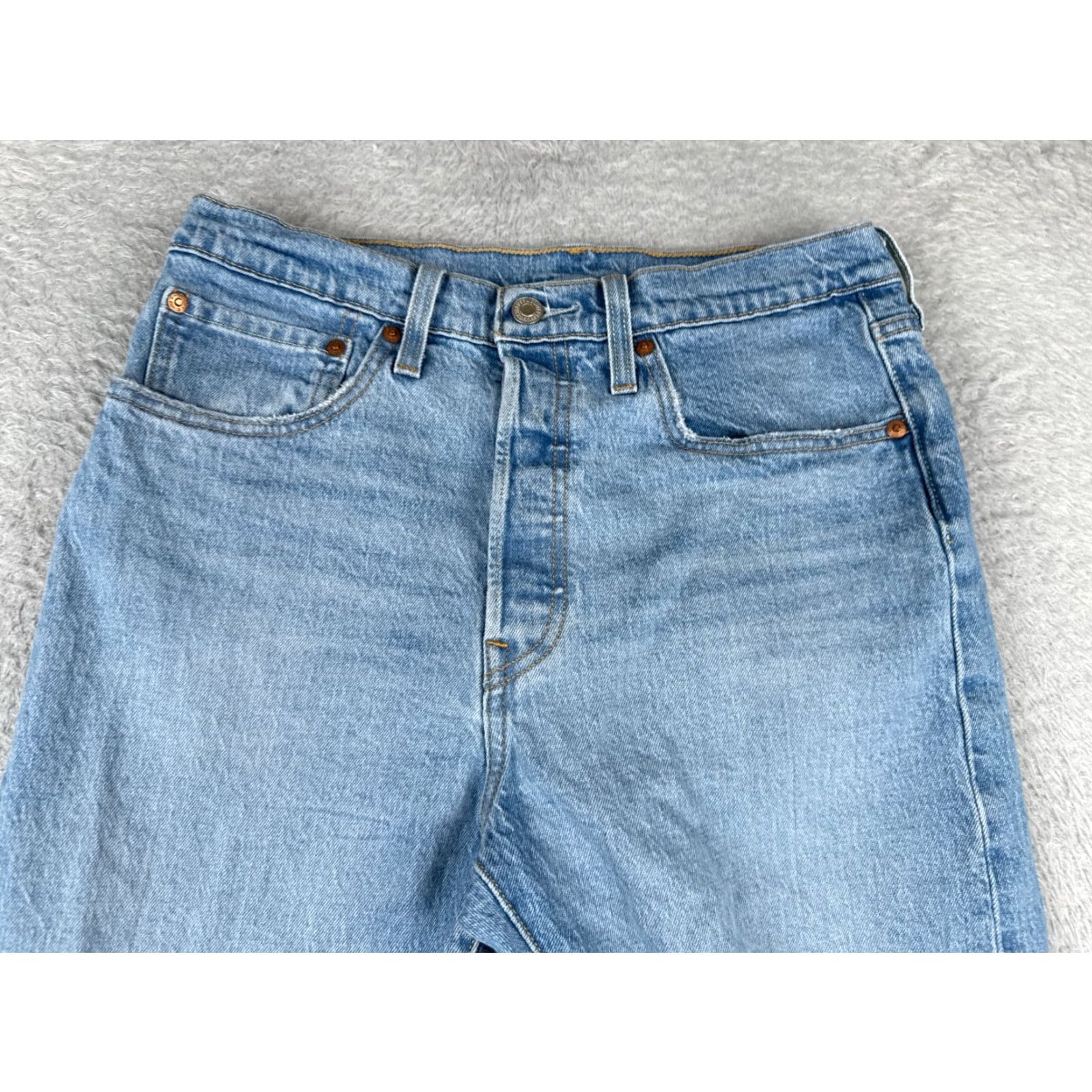 Levi's Levi's 501 Jeans Womens Size 30 Blue Denim Skinny High Rise Cotton Bestseller EU45 Size 30" / US 8 / IT 44 - 4 Thumbnail