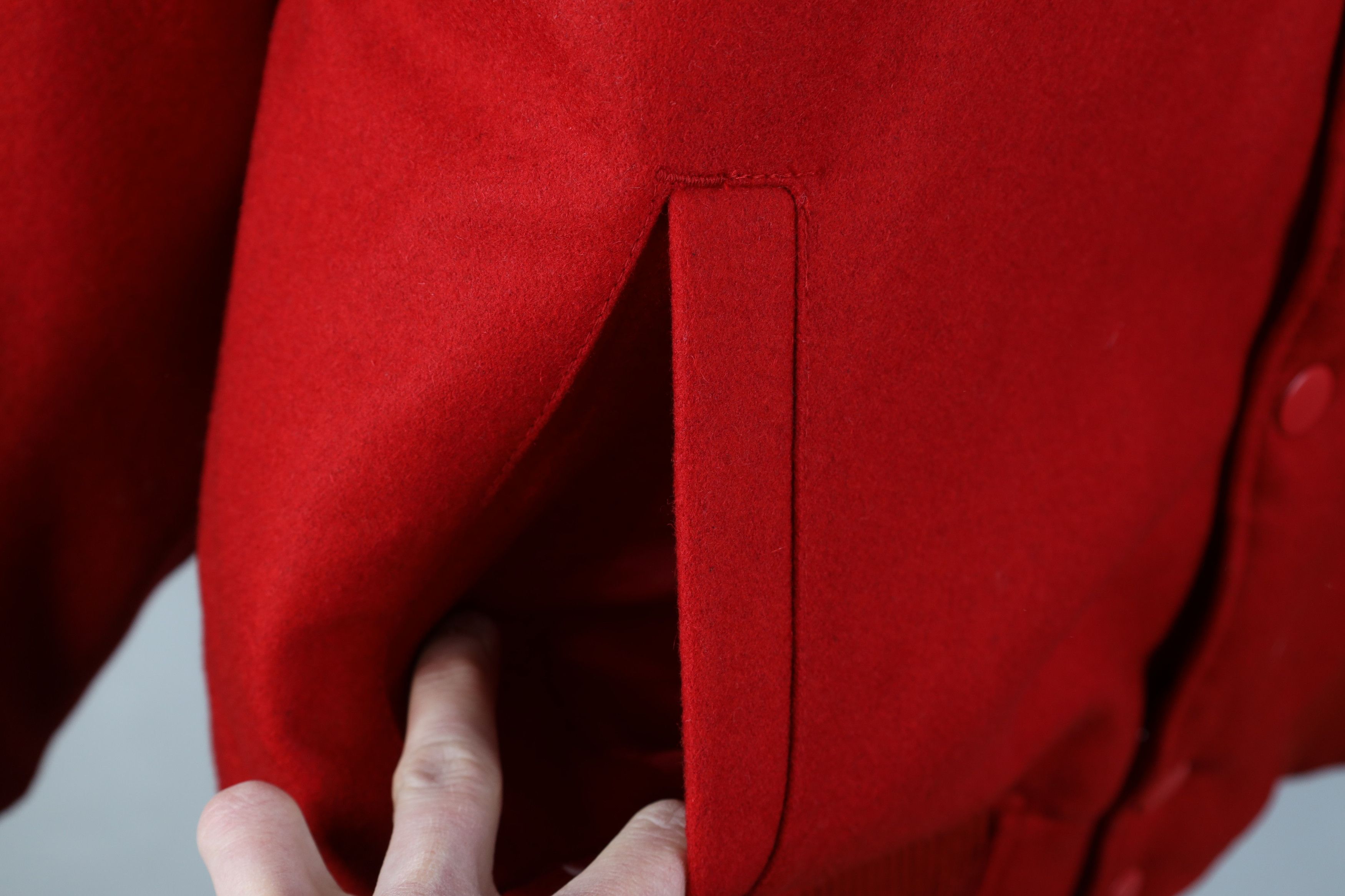 Vintage Vintage 90s Y2K Streetwear Wool Varsity Bomber Jacket Red Size US XXL / EU 58 / 5 - 8 Thumbnail