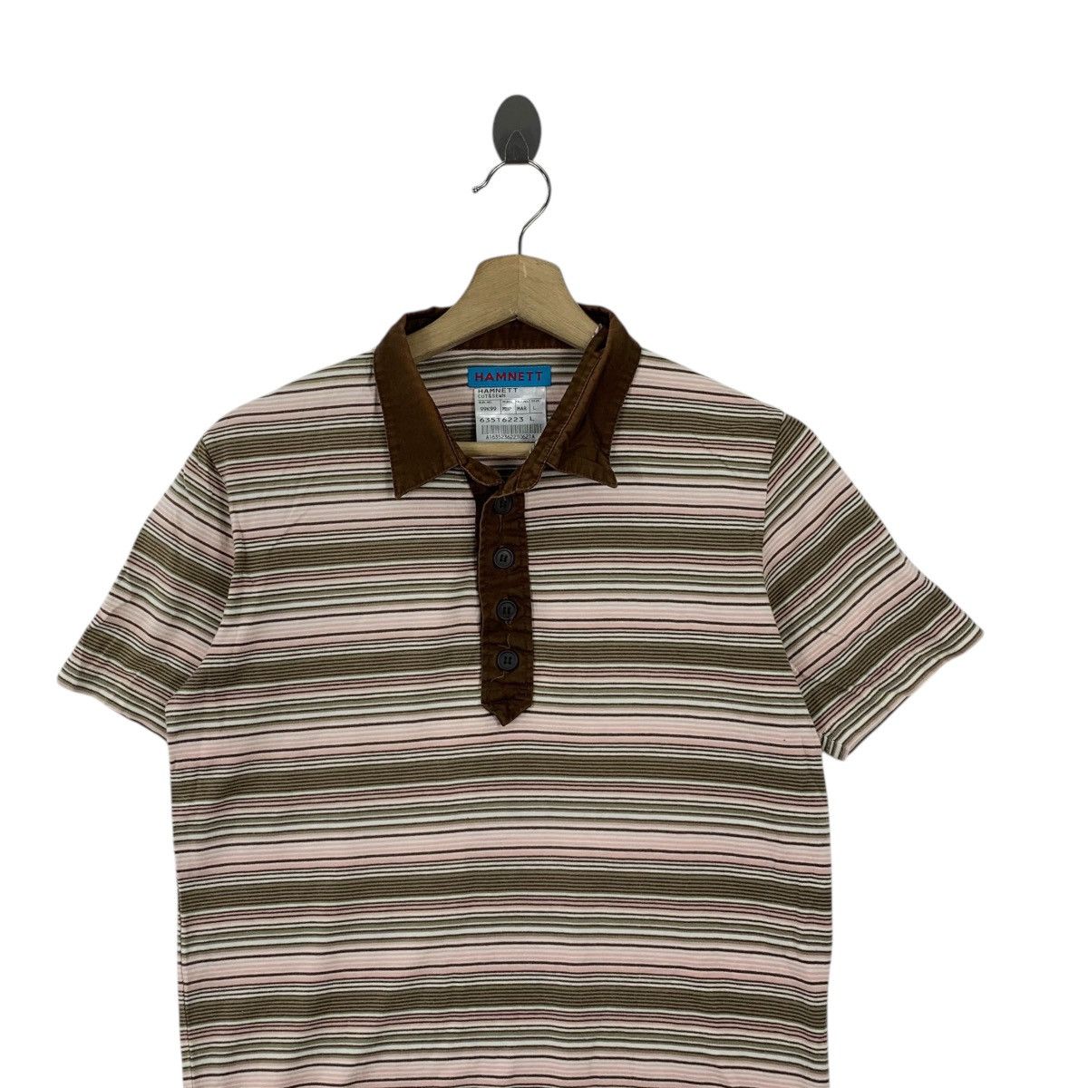 Katharine Hamnett London KATHARINE HAMNETT LONDON Cut & Sew Polo Tee Shirt Top Size L / US 10 / IT 46 - 2 Thumbnail