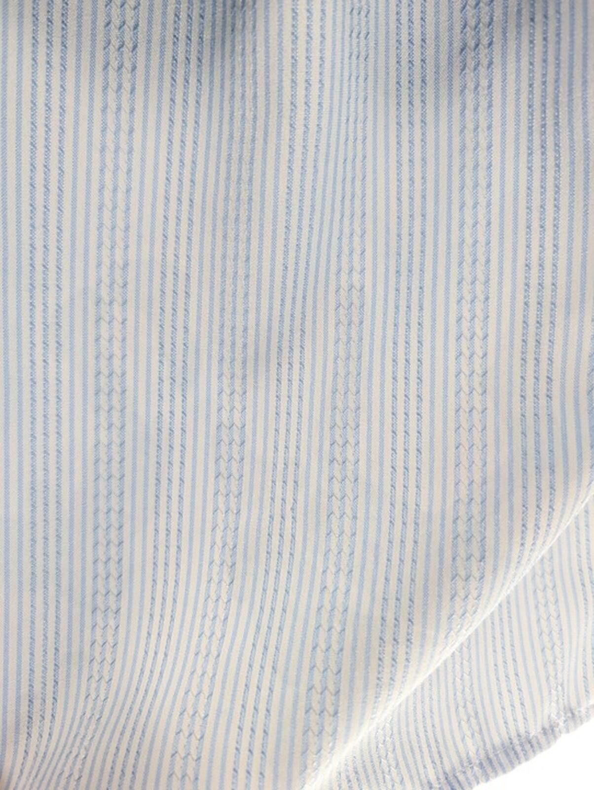 Belief NYC Belife Off Shoulder Top Kids (16) Ruffle Neck Blue Stripe Size XL / US 12-14 / IT 48-50 - 4 Thumbnail