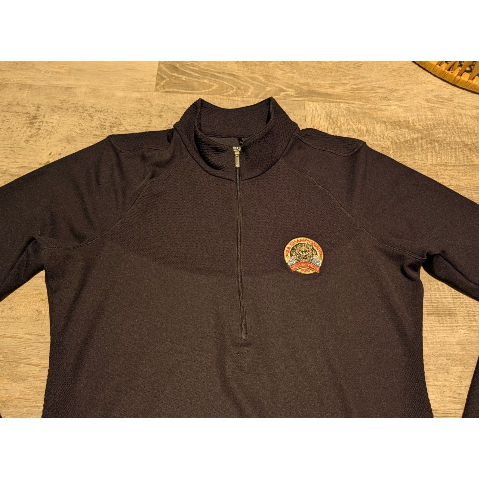 Nike VINTAGE Nike Dri-Fit Pullover Womens Small Black 1/4 Zip PGA Whistling Straits 2010 Golf Size S / US 4 / IT 40 - 2 Thumbnail