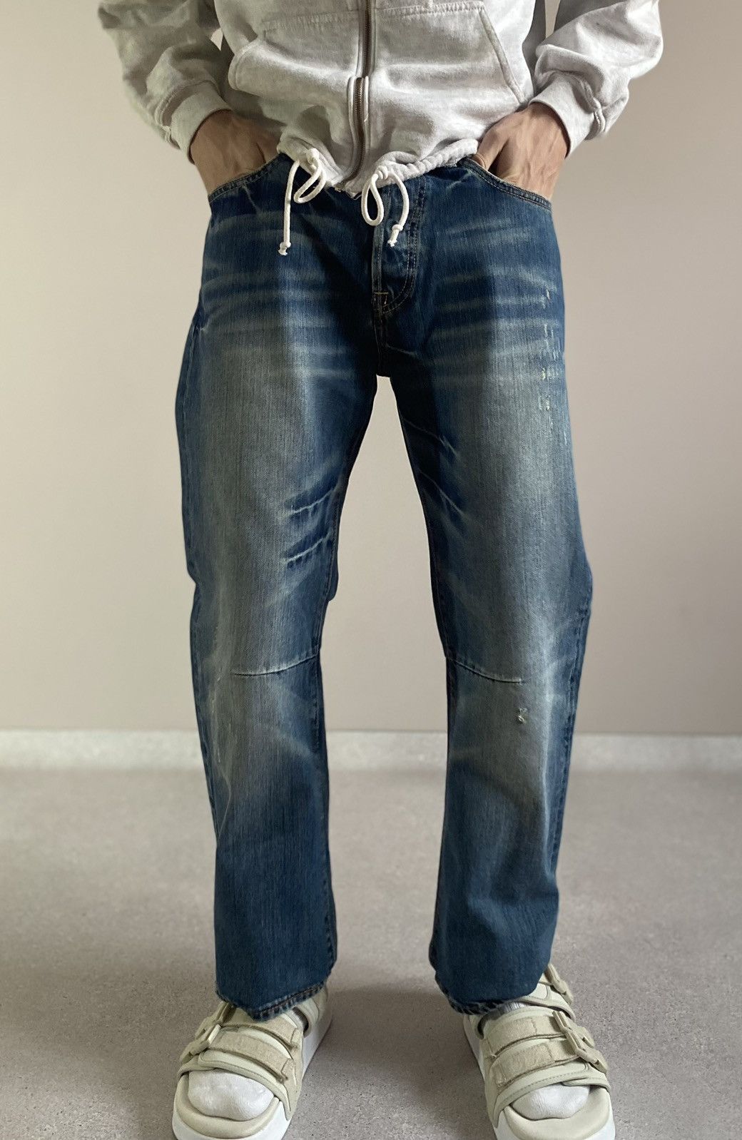 Ed Hardy by Christian Audigier Denim Jeans Big Logo Pants