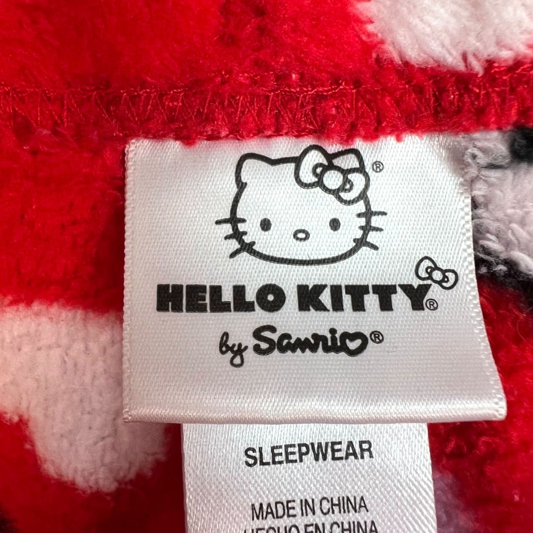 Vintage VINTAGE Hello Kitty By Sanrio Red Fleece Sweatpants Sleepwear Pants Womens Size Small Size 28" / US 6 / IT 42 - 3 Thumbnail