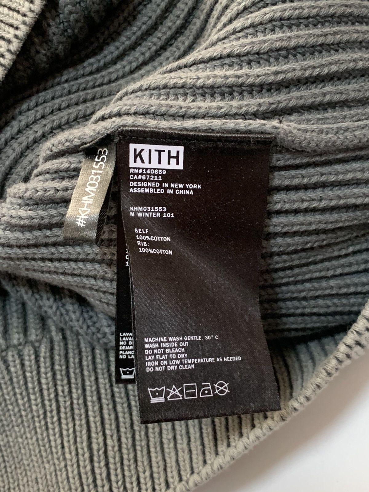 Kith KITH 101 garment dyed knit crewneck Size US L / EU 52-54 / 3 - 5 Thumbnail