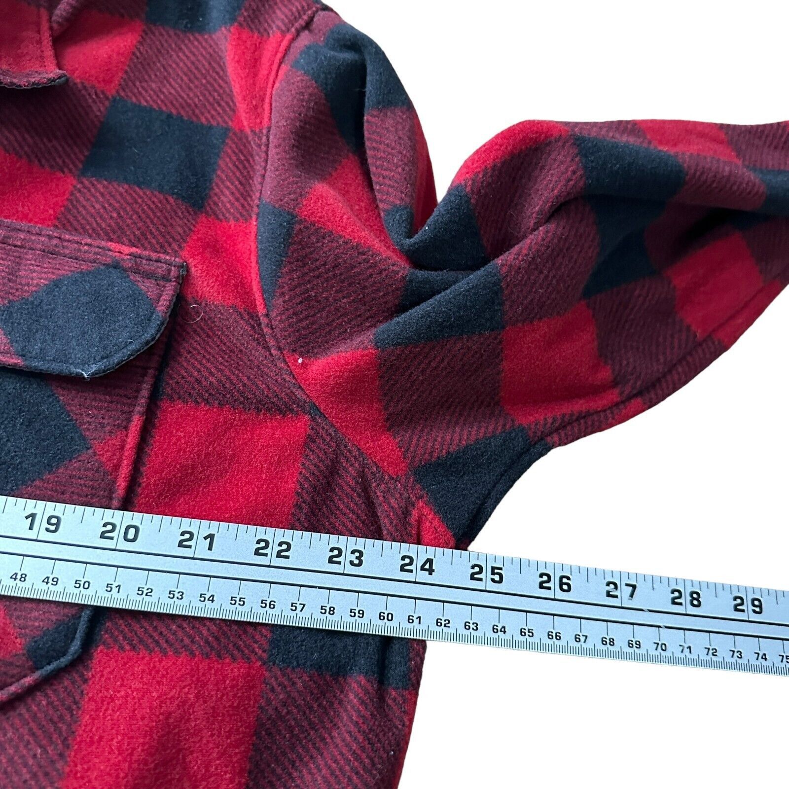 Wrangler Wrangler Fleece Flannel Shirt Men Large Red Black Check Size US L / EU 52-54 / 3 - 7 Thumbnail