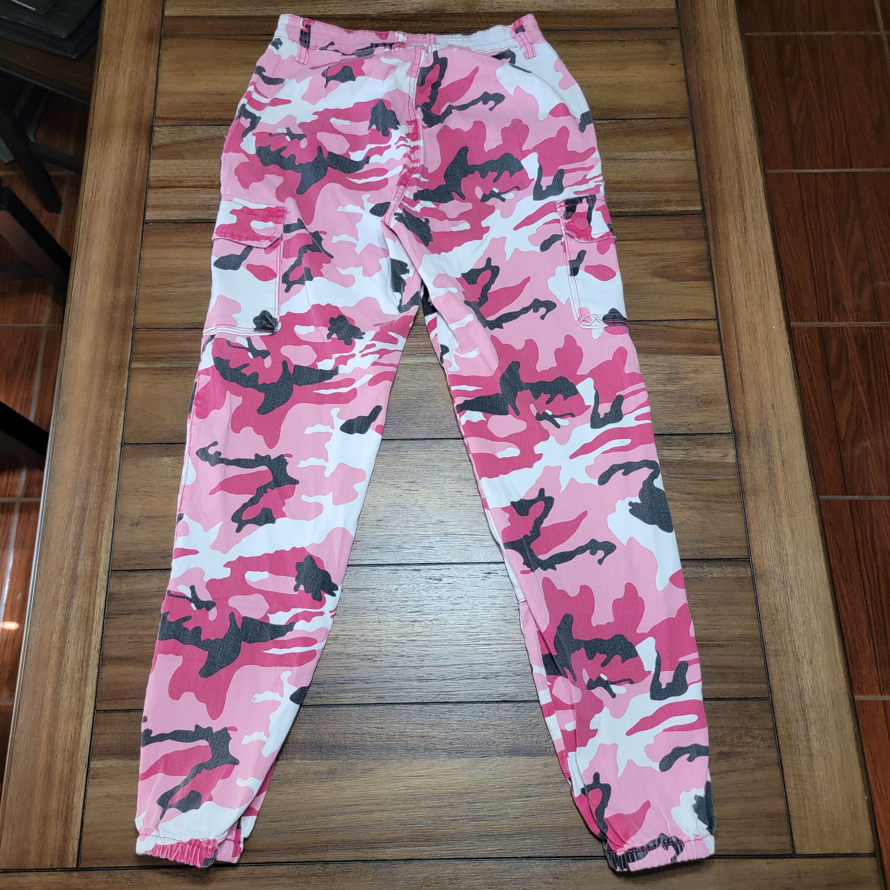 Other American Bazi Pink Camo Cargo Pants - Size Large Size 28" / US 6 / IT 42 - 4 Thumbnail