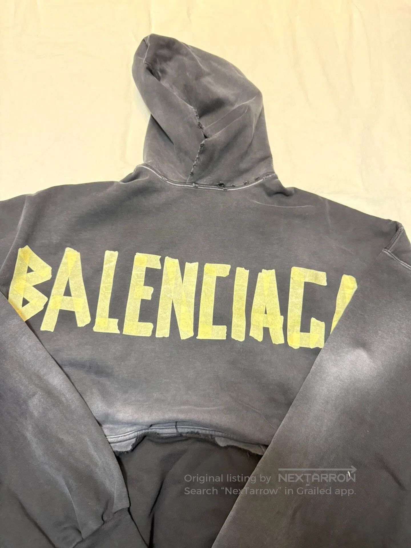 Balenciaga Balenciaga Distressed Graphic Hoodie Sweatshirt. Size US L / EU 52-54 / 3 - 2 Thumbnail