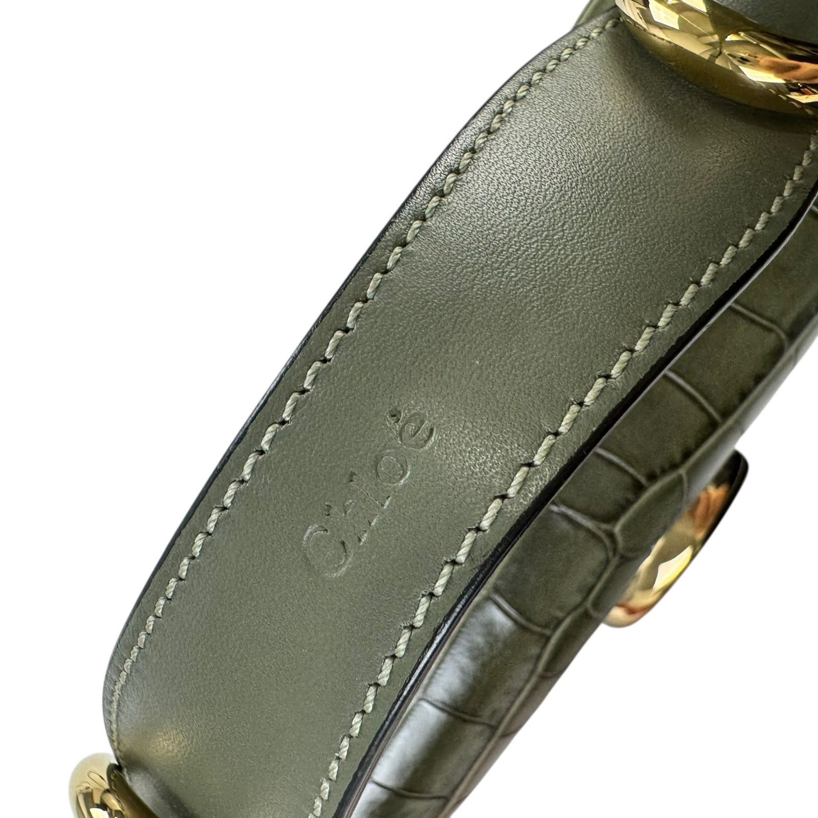 Chloe Chloe Crocodile Embossed Mini C Two Way Bag Size ONE SIZE - 15 Thumbnail