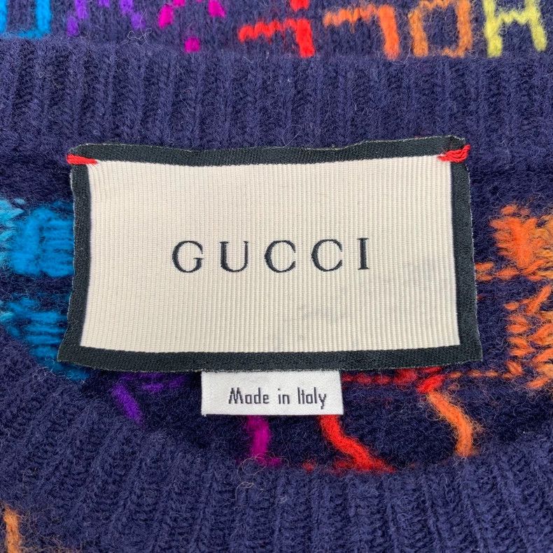 Gucci Gucci Color-blocked logo letter rainbow full-print wool rou Size US S / EU 44-46 / 1 - 5 Thumbnail