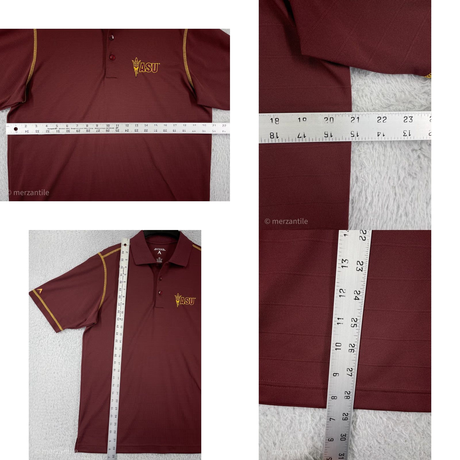 Vintage VINTAGE Antigua ASU Polo Shirt Mens M Red Polyester Shirt Men Polo Red Arizona State University Sun Devils Golf Sports University Decade 90s Size US M / EU 48-50 / 2 - 9 Thumbnail