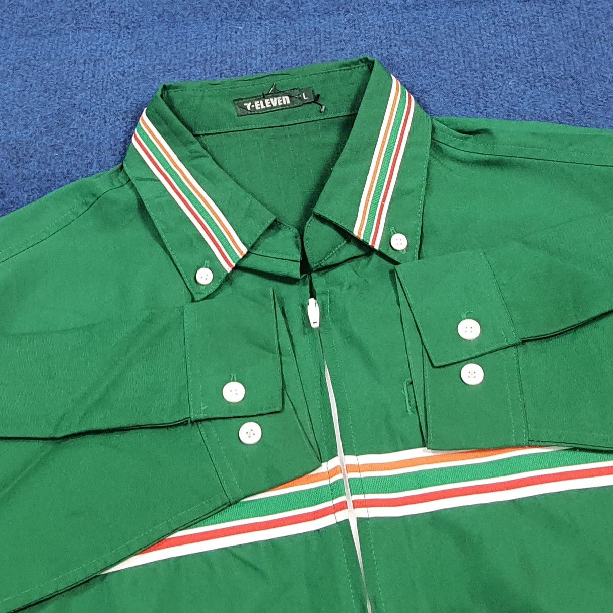 Japanese Brand Vintage 7 Eleven Japan Staff Uniform Work Jacket C299N45 Size US L / EU 52-54 / 3 - 4 Thumbnail