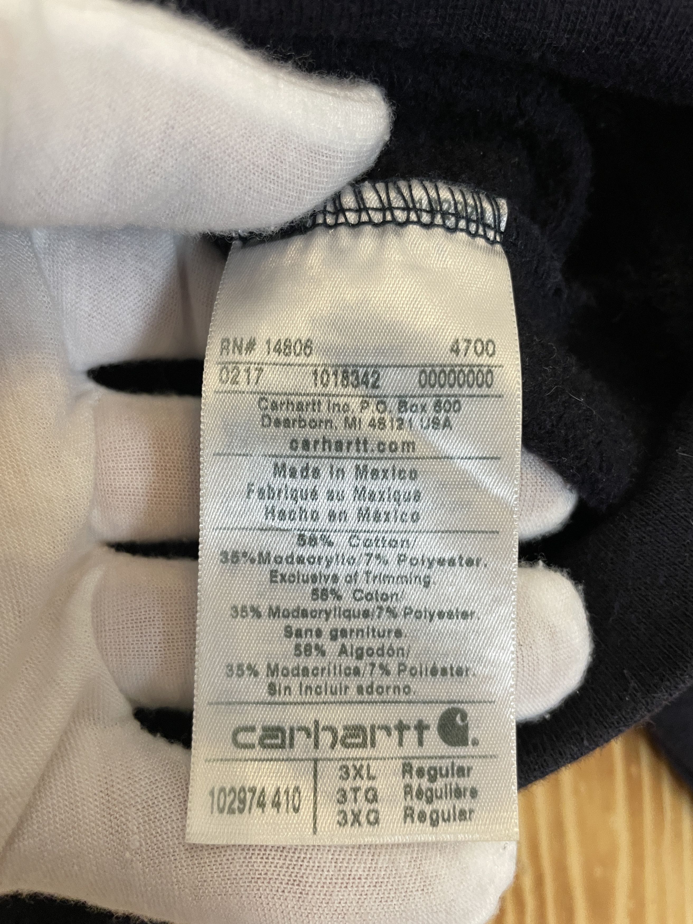 Carhartt Carhartt Blank Hoodie Dark Blue Size US XXL / EU 58 / 5 - 4 Thumbnail