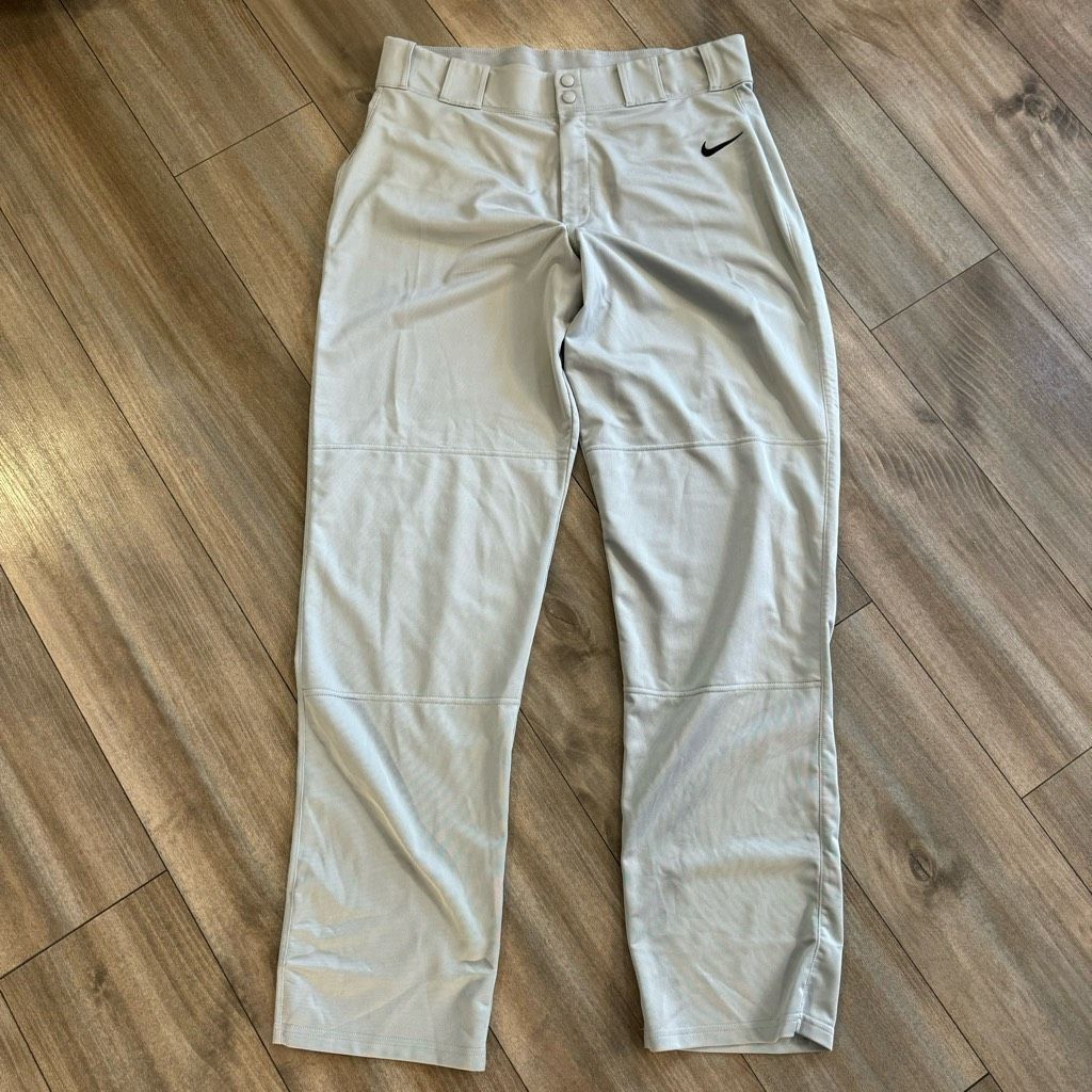 Nike Nike Dri-Fit Grey Long Baseball Pants Athletic Men size XL ( Size US 44 / EU 60 - 2 Thumbnail