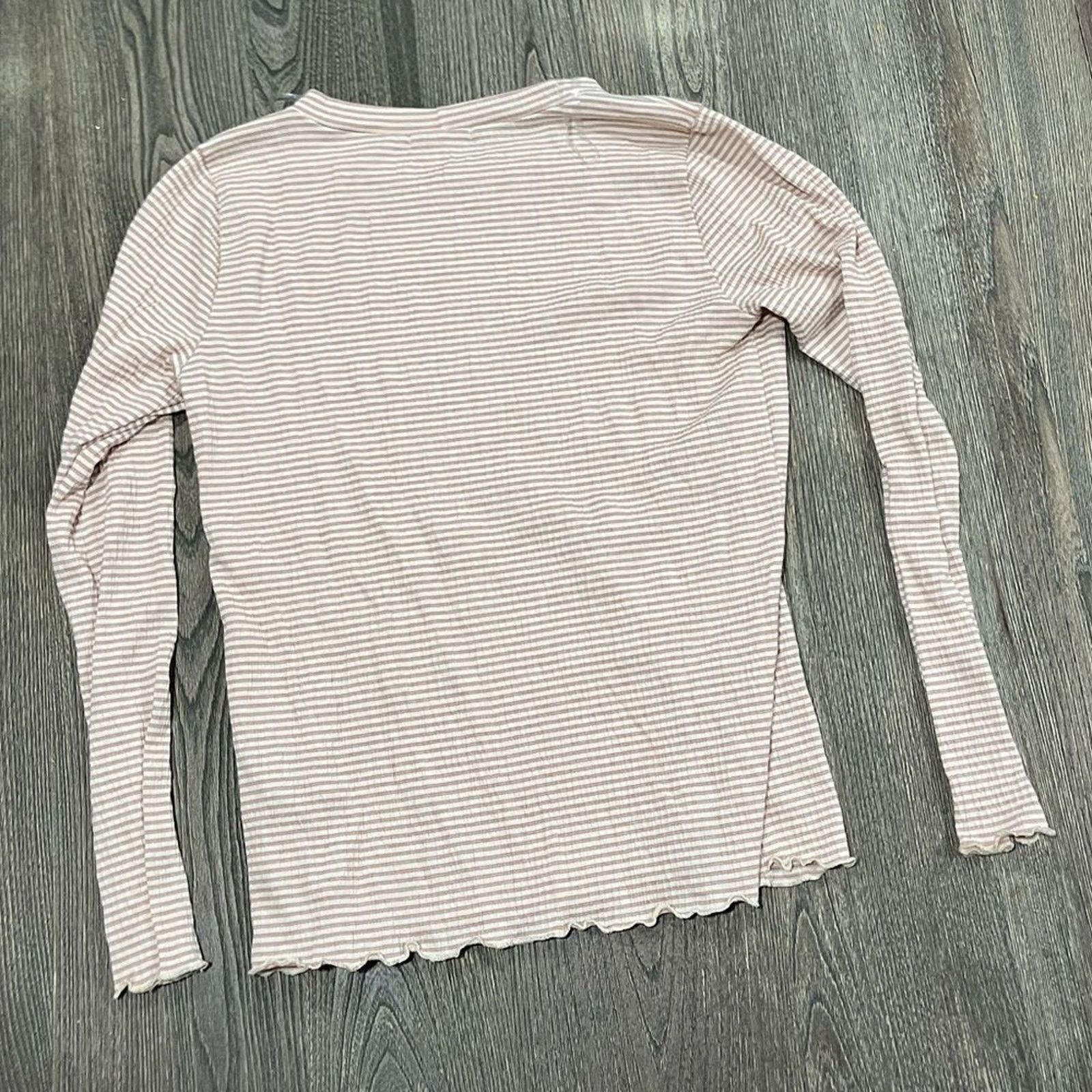 Vintage Stacatto Striped Long Sleeve T-Shirt High Neck Ribbed-Knit S Size S / US 4 / IT 40 - 4 Thumbnail