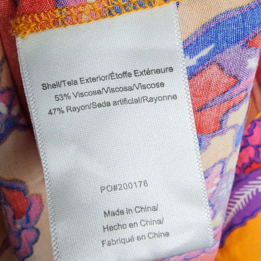 Modernica Modcloth Womens Floral Kimono Maxi Dress Sz L Vibrant Resort Size L / US 10 / IT 46 - 7 Thumbnail