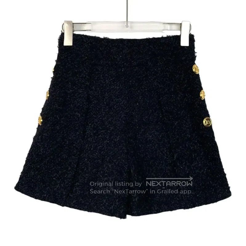 Balmain Balmain Black Cotton Women's Shorts . Size 22" - 1 Thumbnail