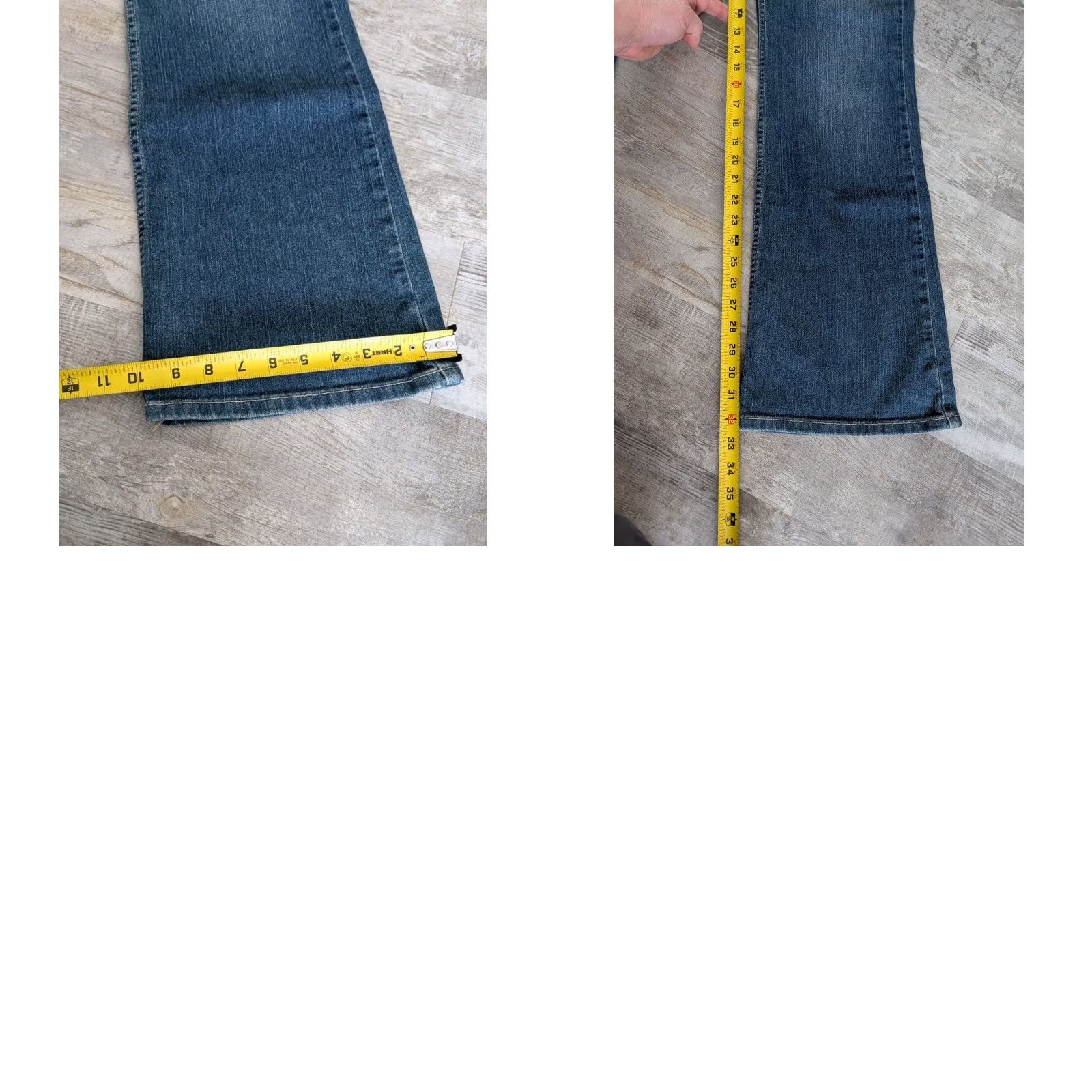 American Eagle Outfitters American Eagle Jeans Womens 12 Hipster Flare Low Rise Boot Dark Wash Denim Size 34" / US 12 / IT 48 - 10 Thumbnail