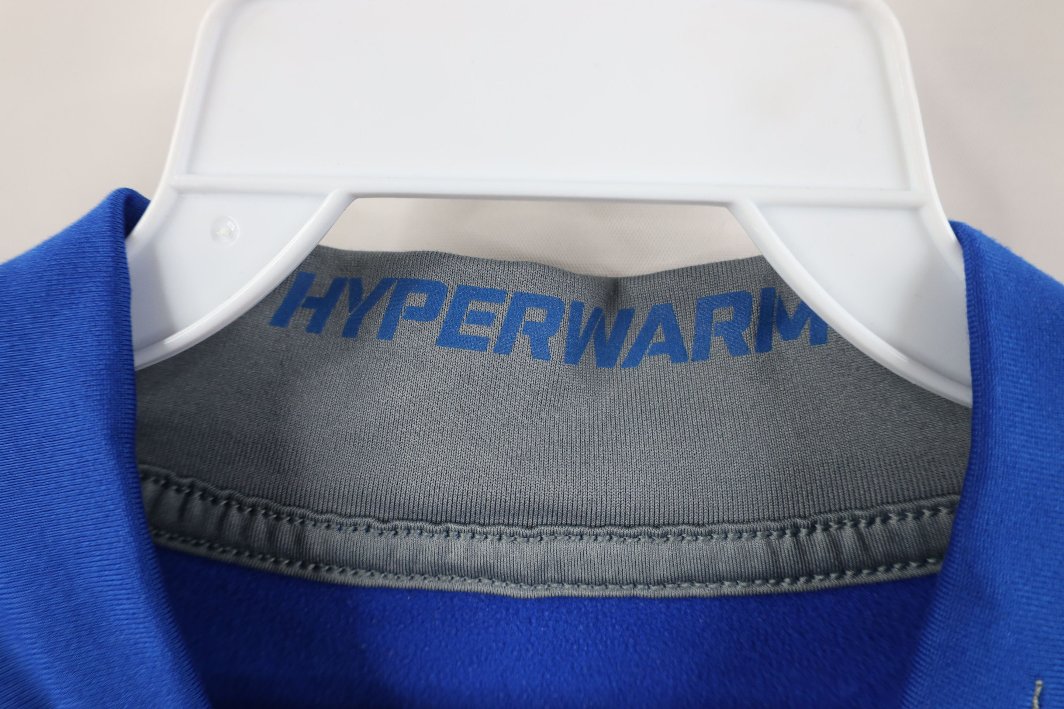 Nike Nike Pro Combat Hyperwarm Fitted Mock Neck T-Shirt Blue Size US S / EU 44-46 / 1 - 9 Thumbnail
