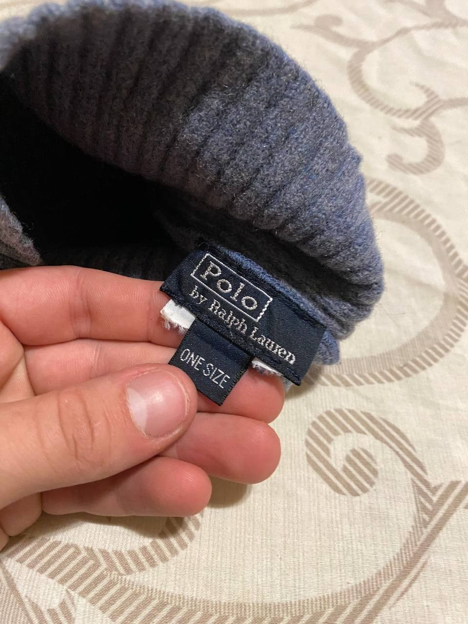 Polo Ralph Lauren Polo Ralph Lauren Ribbed Knit Beanie – Blue – One Size Size ONE SIZE - 5 Thumbnail