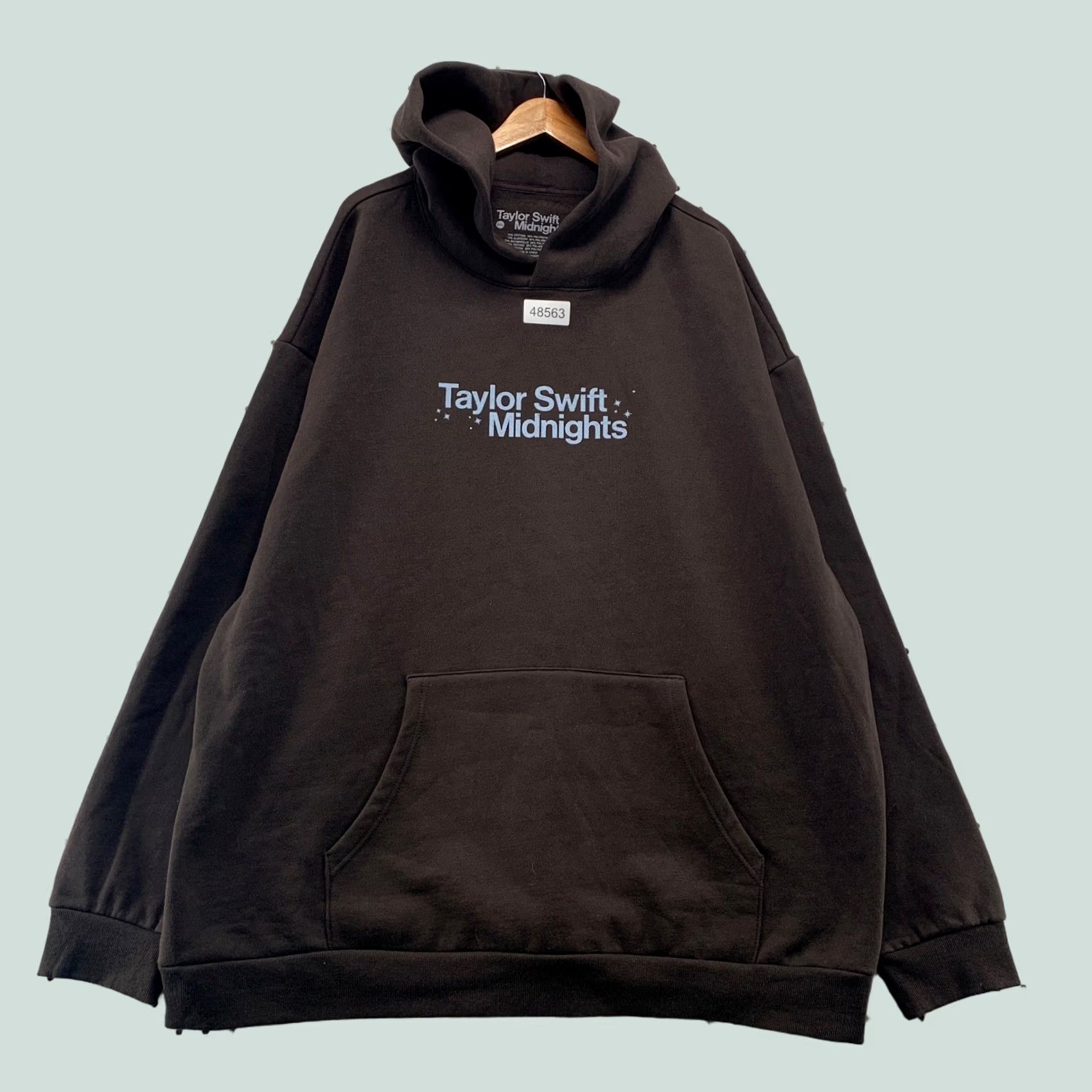 Vintage Taylor Swift Midnights Hoodie Mens 4XL Brown 20s Album Merch Pullover Sweatshirt Size US XXL / EU 58 / 5 - 1 Thumbnail