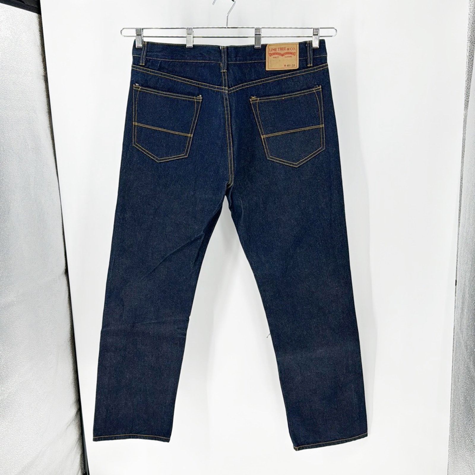 Other Lime Tree dark wash cotton jeans 4x33 Size US 40 / EU 56 - 2 Thumbnail