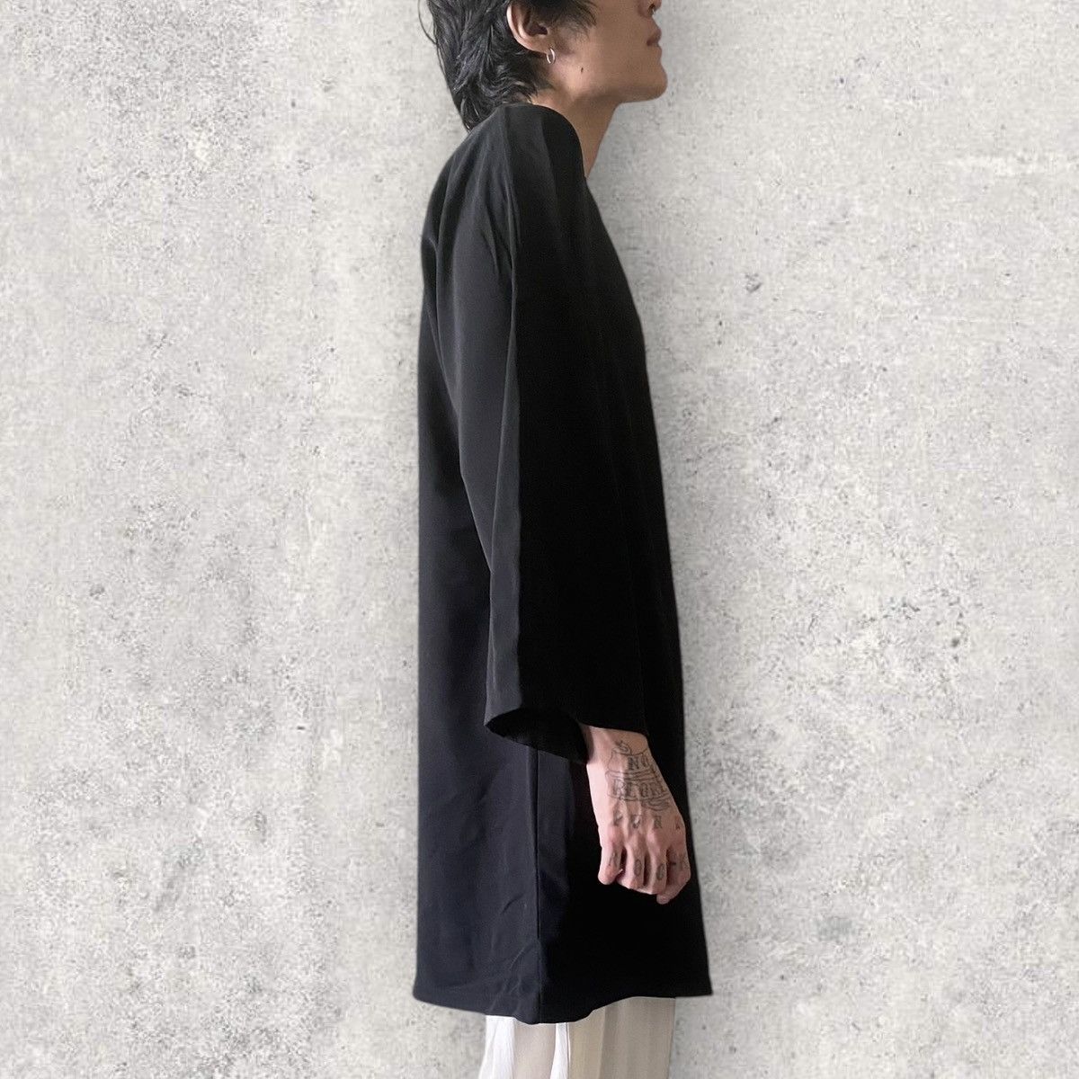 Yohji Yamamoto Vintage Late 90’s Long Blouse Size US M / EU 48-50 / 2 - 2 Thumbnail
