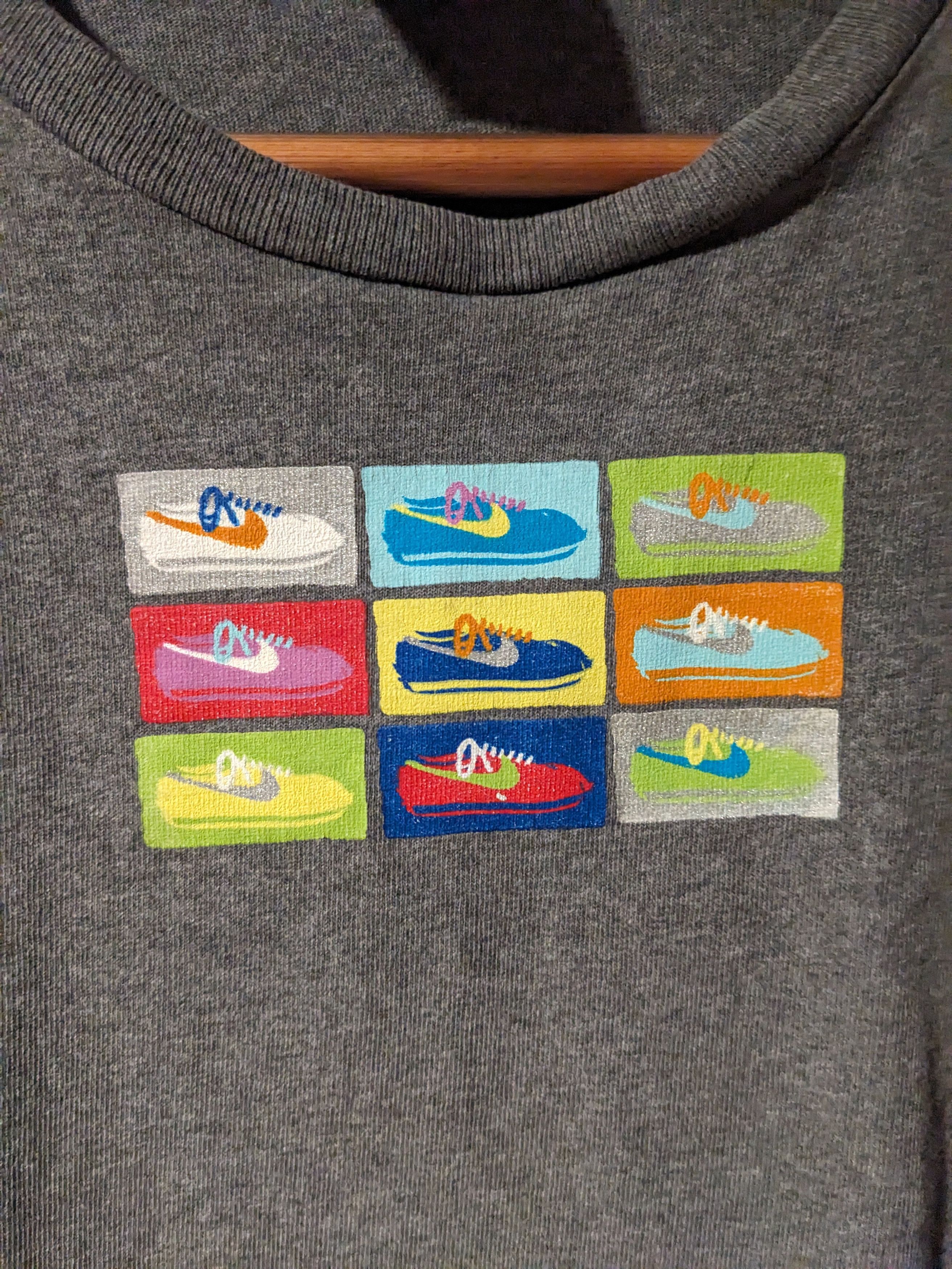 Nike × Vintage Vintage 90s Nike Cortez Andy Warhol Womans Medium T-Shirt Size M / US 6-8 / IT 42-44 - 2 Thumbnail