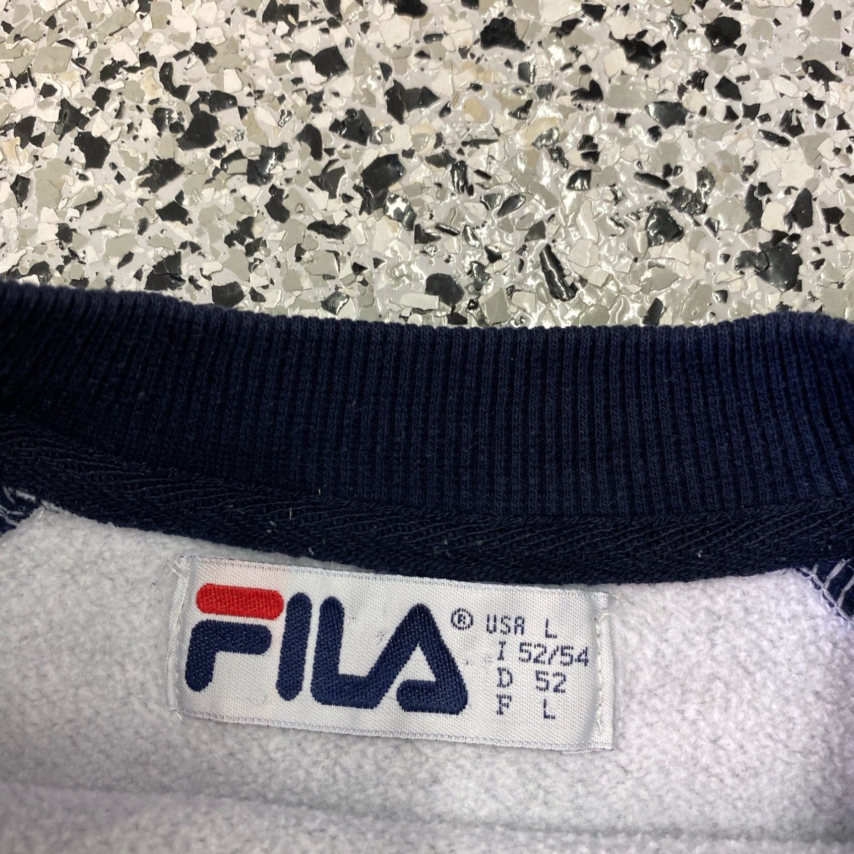 Fila FILA Sweatshirt Mens Large Blue Embroidered Logo Crewneck Pullover Retro Active 90s Sports Size US L / EU 52-54 / 3 - 4 Thumbnail