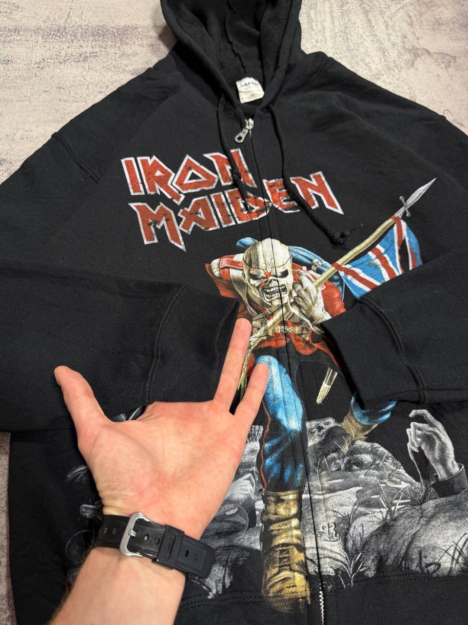 Iron Maiden Vintage Iron Maiden AOP Zip Hoodie “On This Battlefield” Size US M / EU 48-50 / 2 - 7 Thumbnail