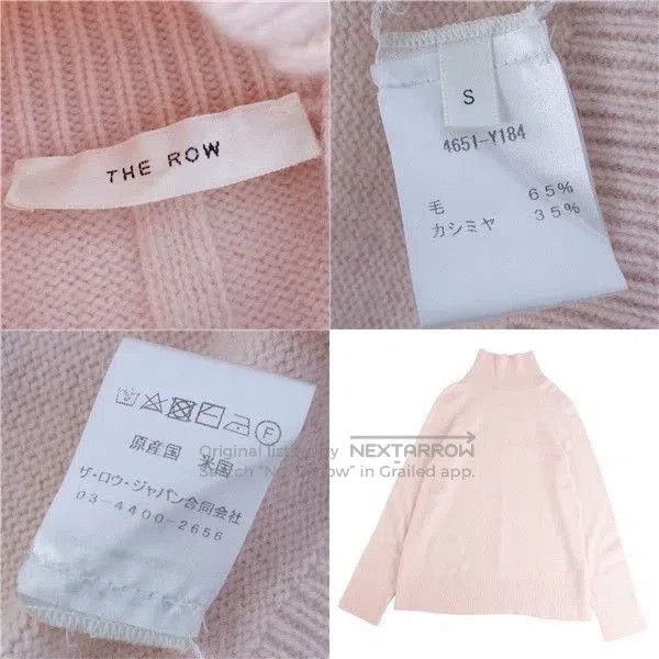 The Row The Row Pink Wool Cashmere Knit Sweater. Size US S / EU 44-46 / 1 - 6 Thumbnail