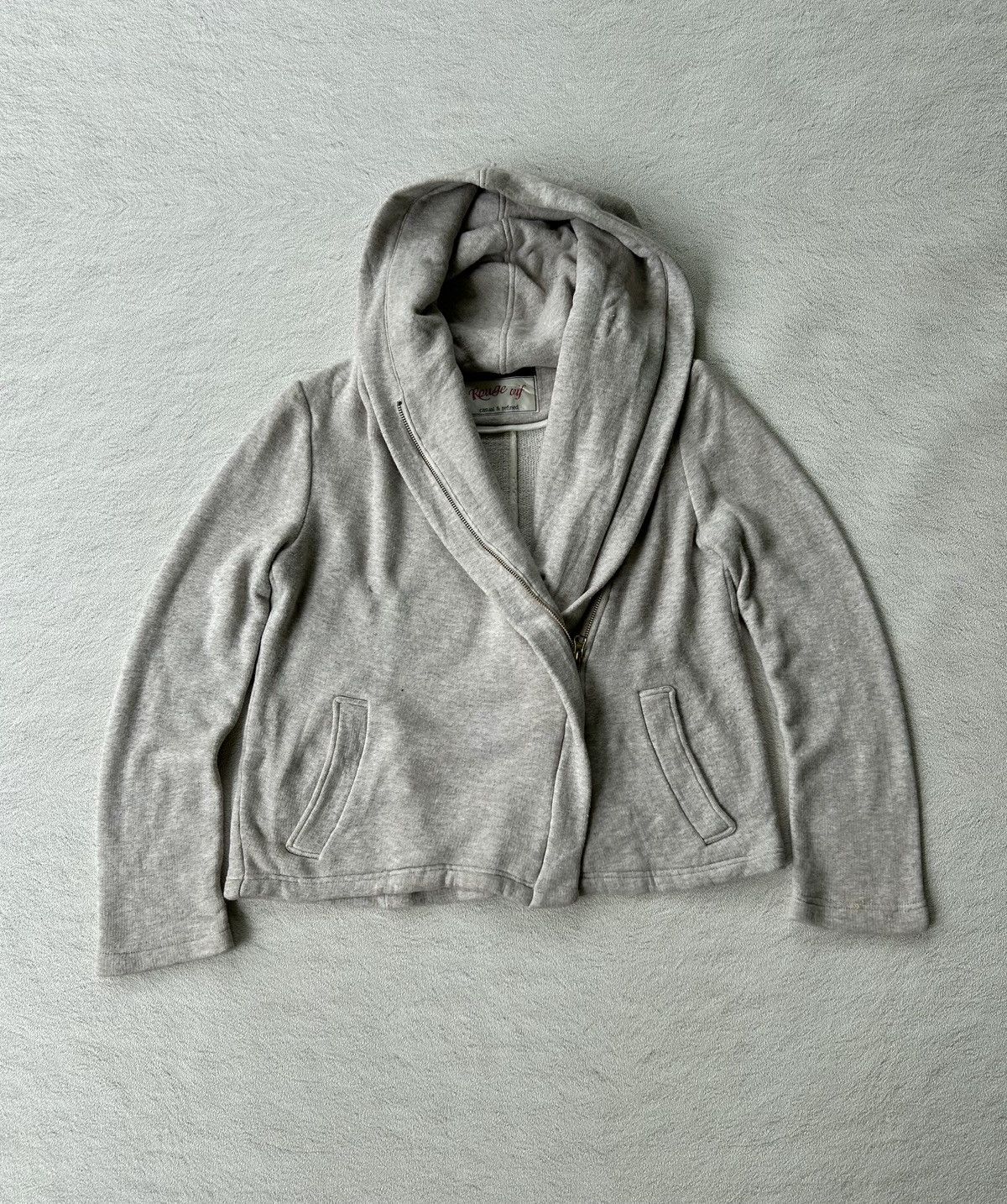 14th Addiction Rouge Vif Asymmetrical Zipper Hoodie Size US M / EU 48-50 / 2 - 1 Thumbnail