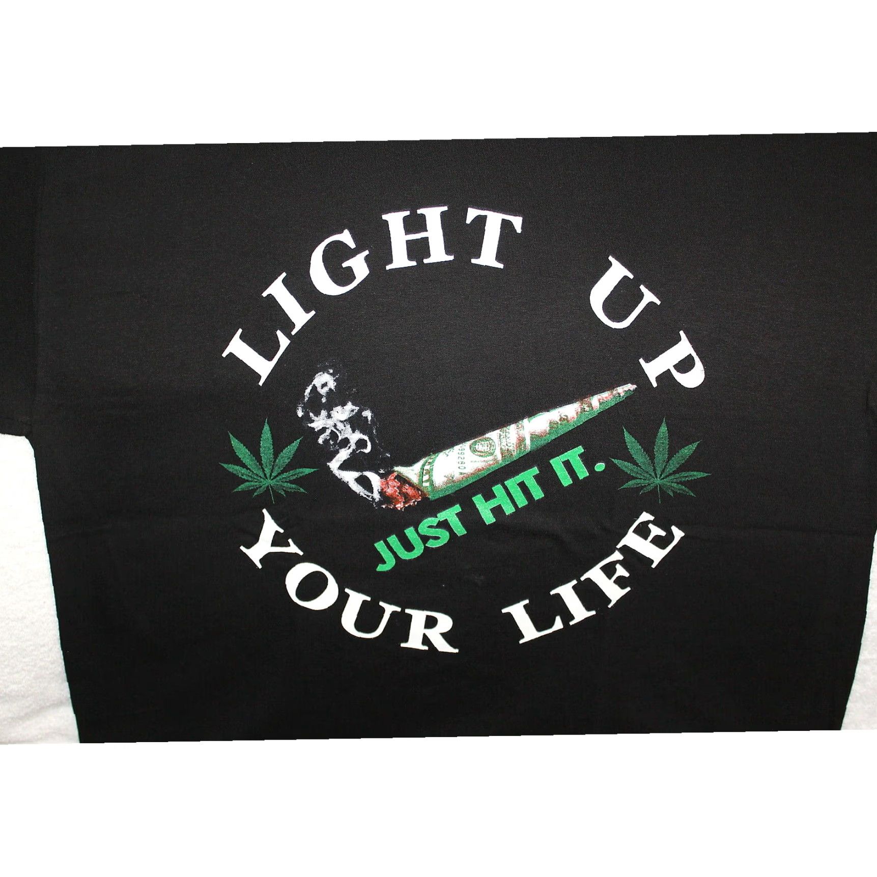 Alife Marijuana Leaf Mens T Shirt Extra Large XL Black Size US L / EU 52-54 / 3 - 2 Thumbnail