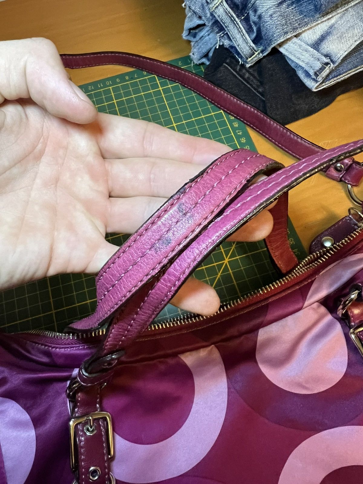 Coach Vintage Coach Large “Alexandra” Riley Op Art satchel handbag Size ONE SIZE - 18 Thumbnail