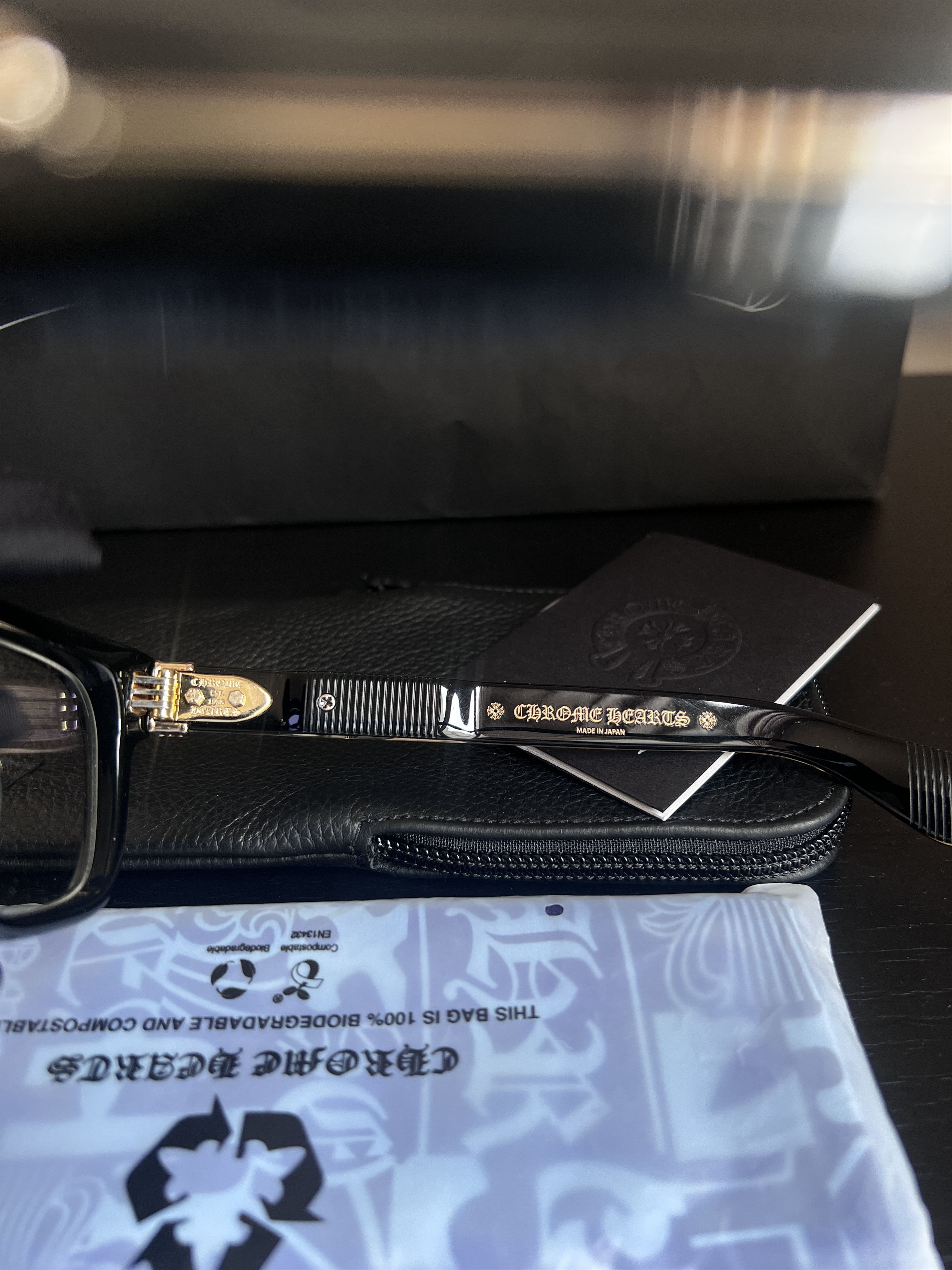 Chrome Hearts Chrome Hearts PEN15 Black/Gold Plated Glasses Size ONE SIZE - 4 Thumbnail
