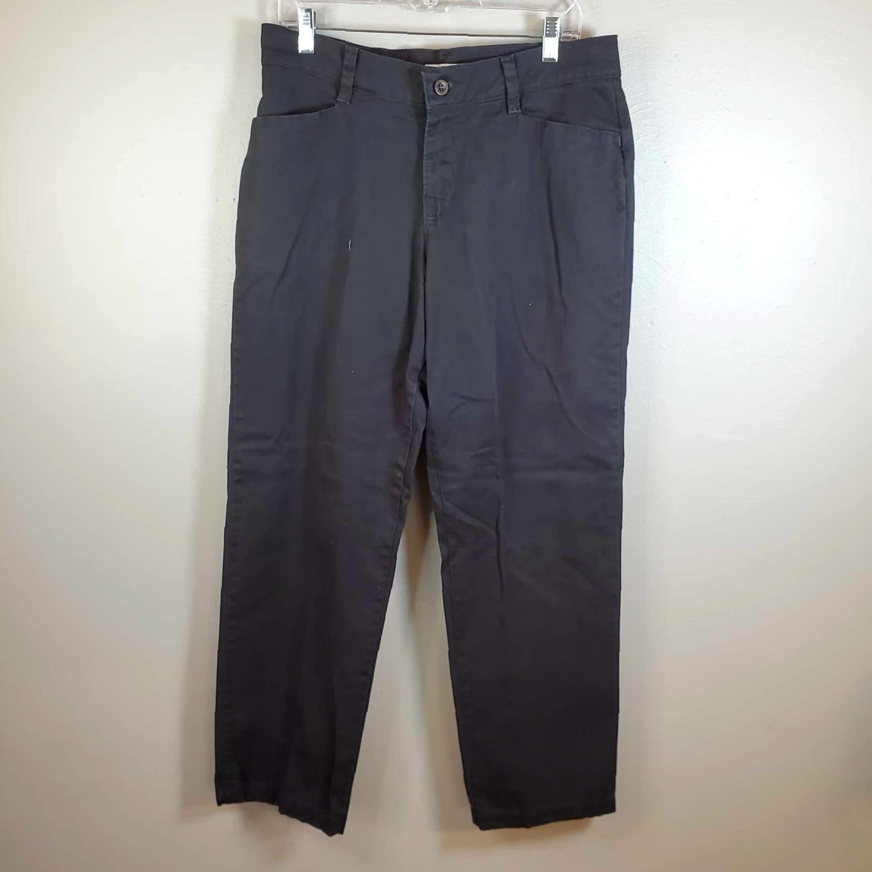 Lee Lee Jeans Womens 12M Black Cotton Blend Denim Relaxed Fit At The Waist Straight Jeans Clothing Womens 12M Black Denim Straight Relaxed Fit Lee Size 34" / US 12 / IT 48 - 7 Thumbnail