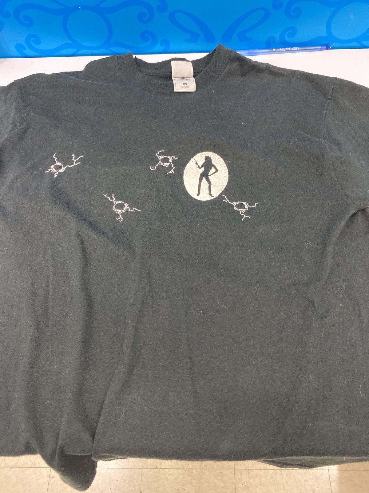 Image of Vintage Out In The Cold Tee in Black, Men's (Size XL)