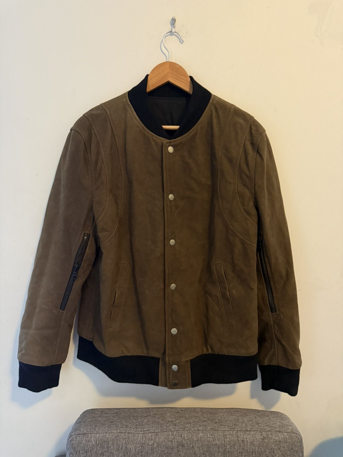 Balmain Balmain decarnin SS10 leather varsity jacket Size US L / EU 52-54 / 3 - 1 Thumbnail