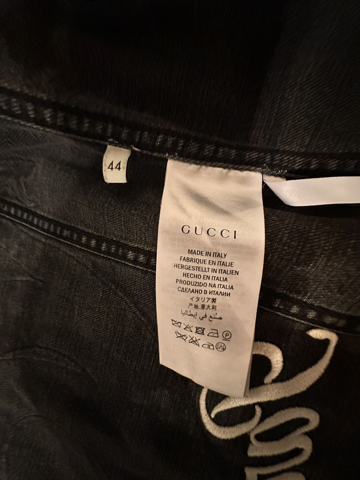 Gucci Gucci L’Aveugle Par Amour Denim Jacket Size US S / EU 44-46 / 1 - 3 Thumbnail