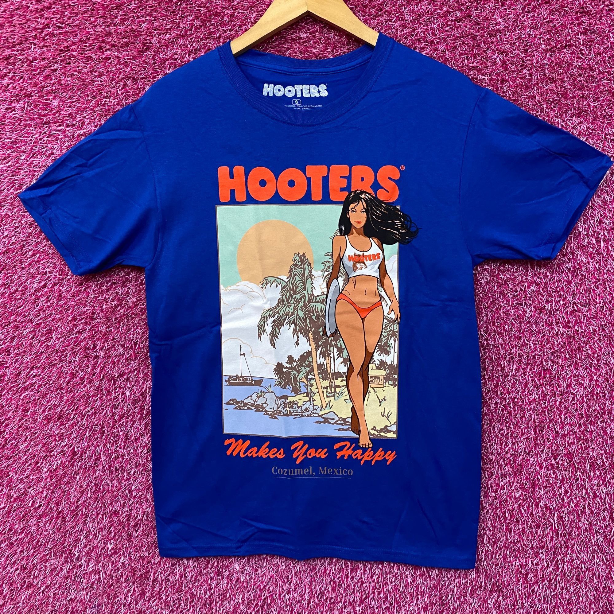 Other Hooters Makes You Happy Cozumel Mexico Beach Babe Sports Bar Size US S / EU 44-46 / 1 - 1 Thumbnail