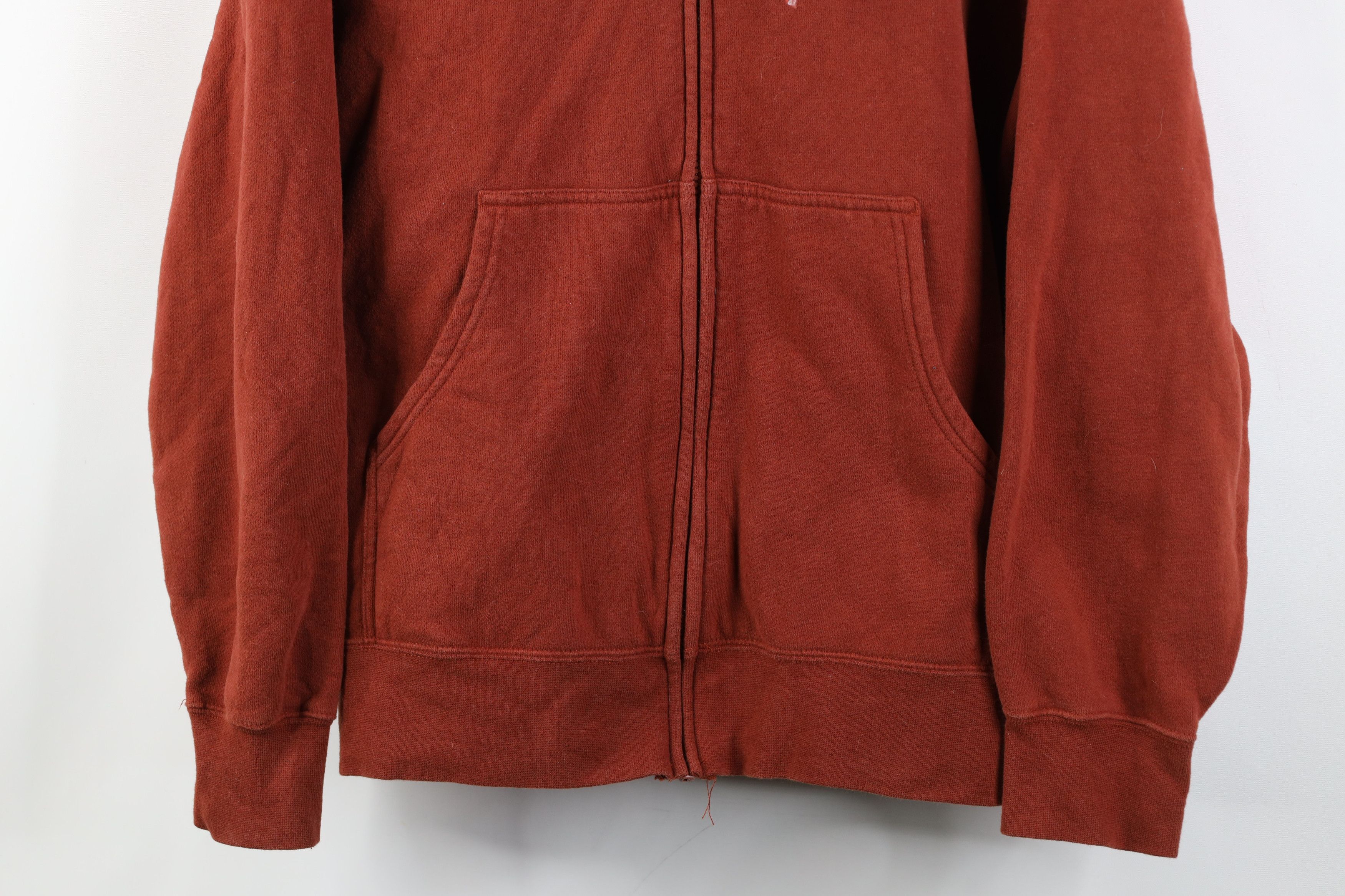 The North Face Vintage Y2K The North Face Logo Heavy Full Zip Hoodie Rust Size US S / EU 44-46 / 1 - 3 Thumbnail