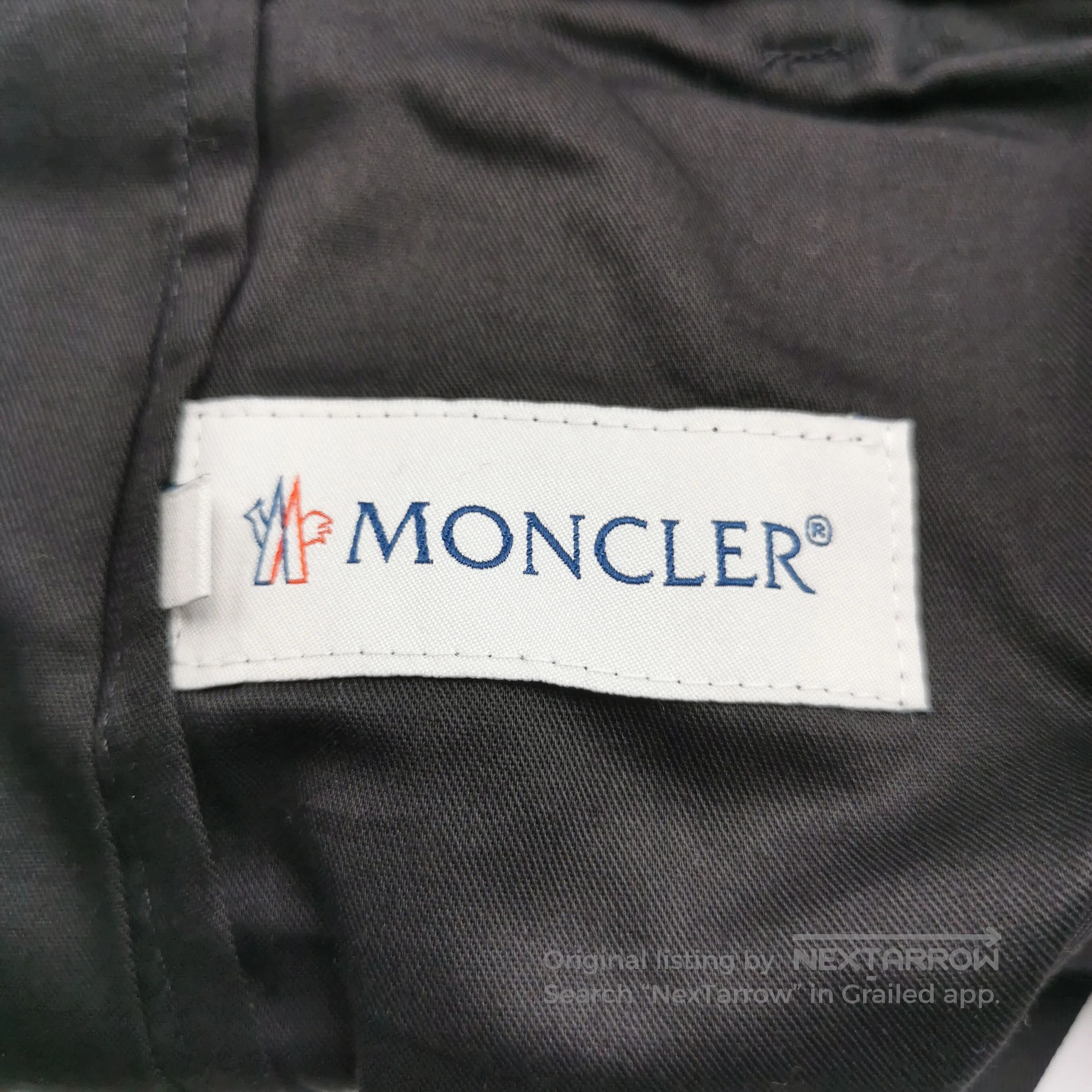 Moncler Moncler Pure Cotton Solid Black Pants L/50. Size US 34 / EU 50 - 4 Thumbnail
