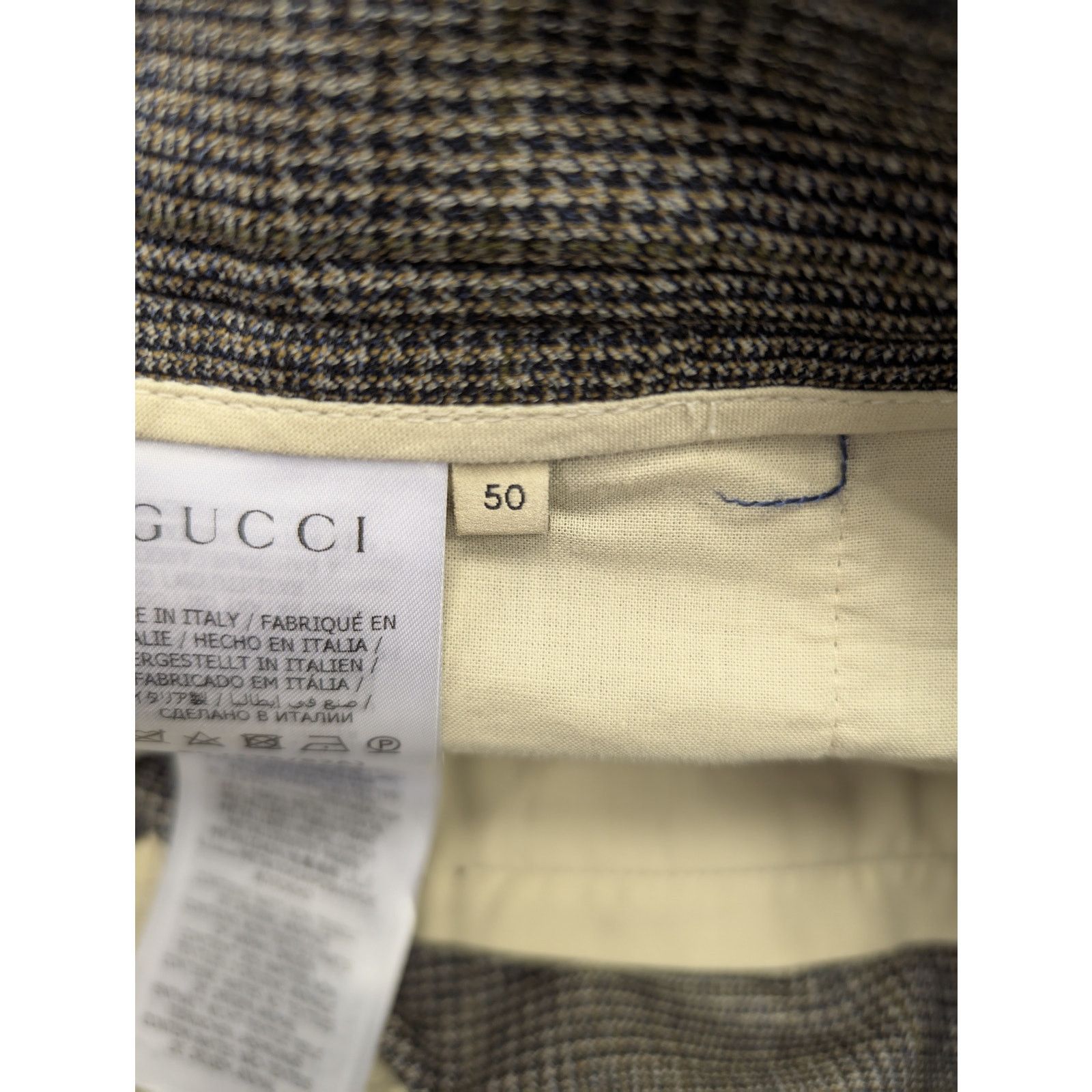 Gucci o1rshd1 Vintage Mouline Galles Pant in Black/Brown Size US 34 / EU 50 - 13 Thumbnail