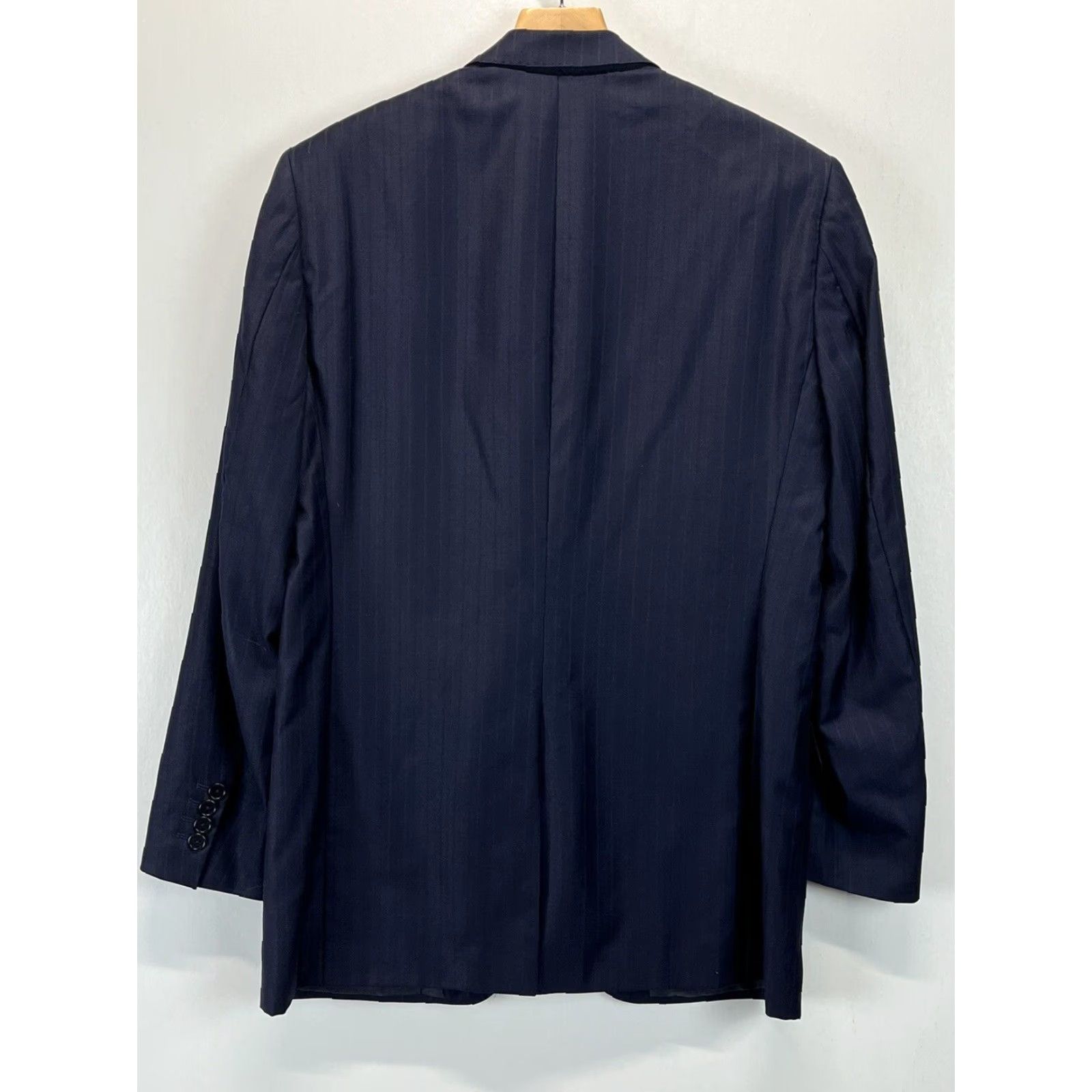 Cremieux Cremieux Loro Piana 39R Mens 2 Button 160's Wool Blazer Suit Coat Navy Size 40R - 3 Thumbnail