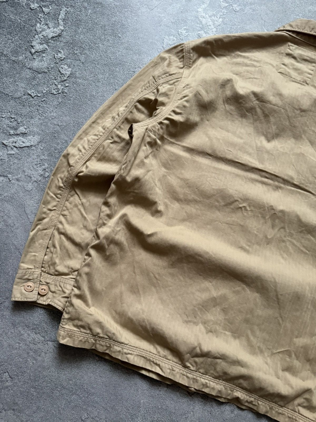 Lee × Vintage Lee workwear beige cargo shirt overshirt button up jacket Size US M / EU 48-50 / 2 - 13 Thumbnail