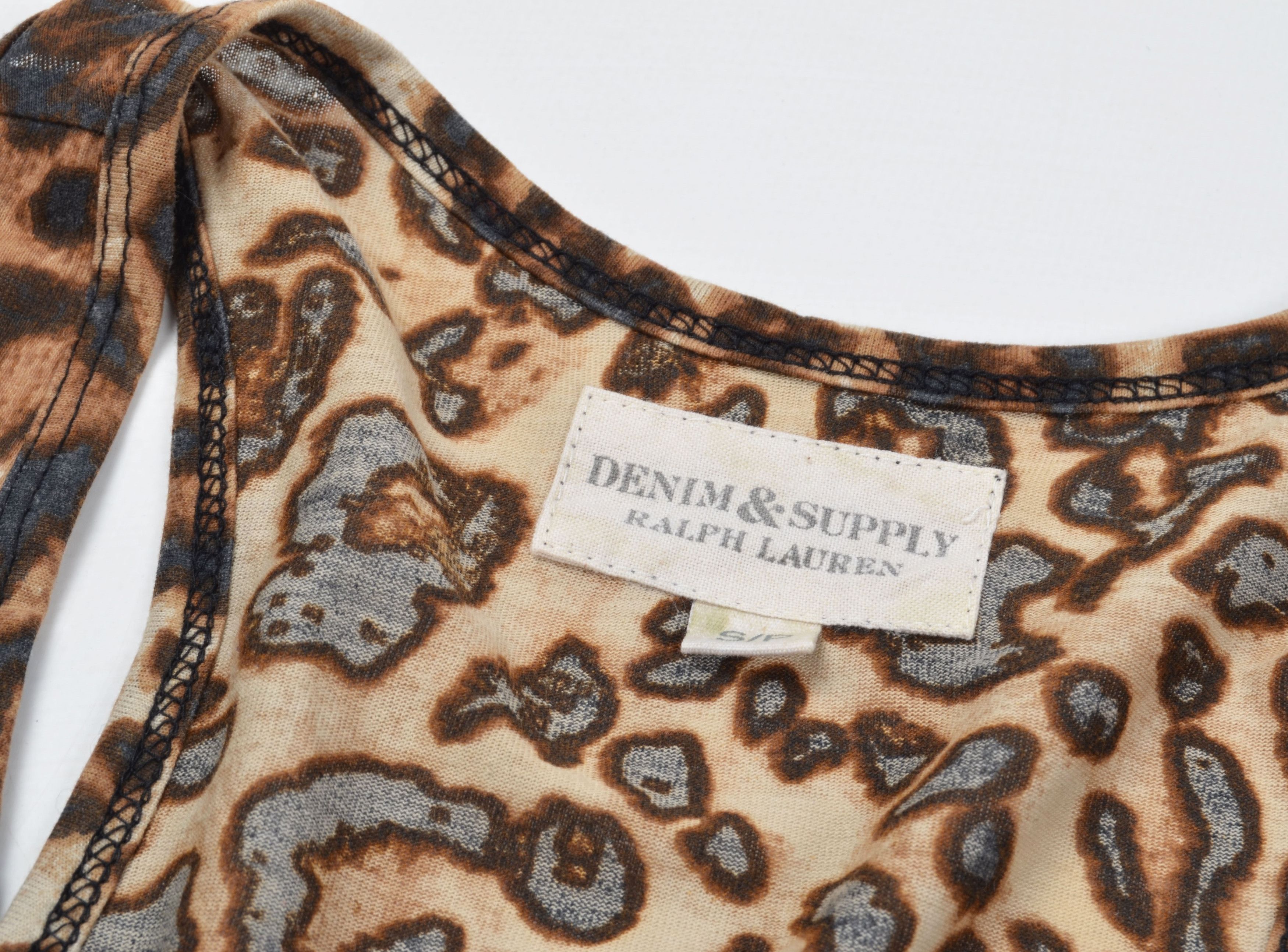 Denim & Supply Ralph Lauren × Polo Ralph Lauren × Ralph Lauren Denim And Supply Ralph Lauren Leopard Print Flared Tank Top Size S / US 4 / IT 40 - 7 Thumbnail