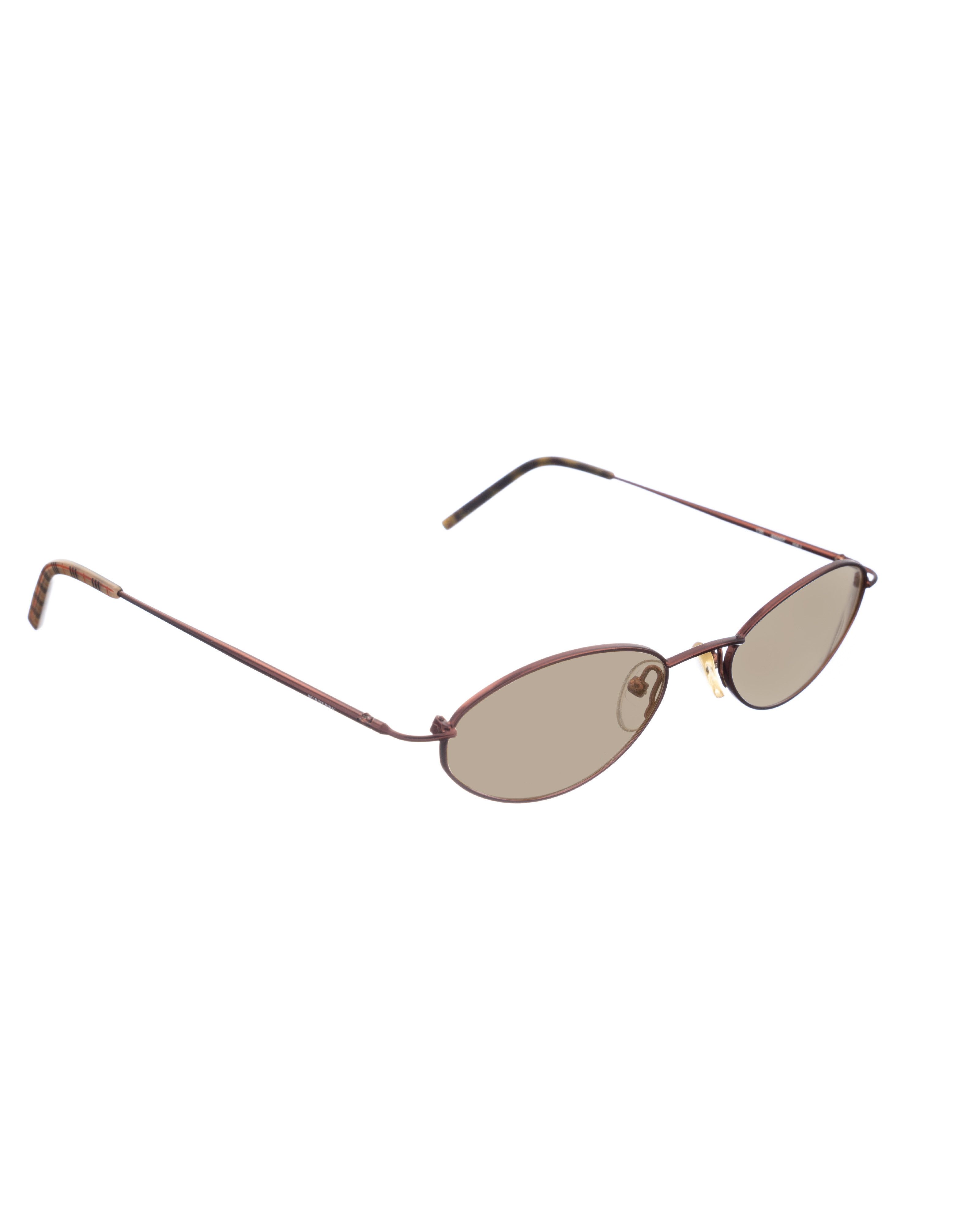 Burberry Burberry 00s Deep Purple Metal Oval Sunglasses Size ONE SIZE - 1 Thumbnail