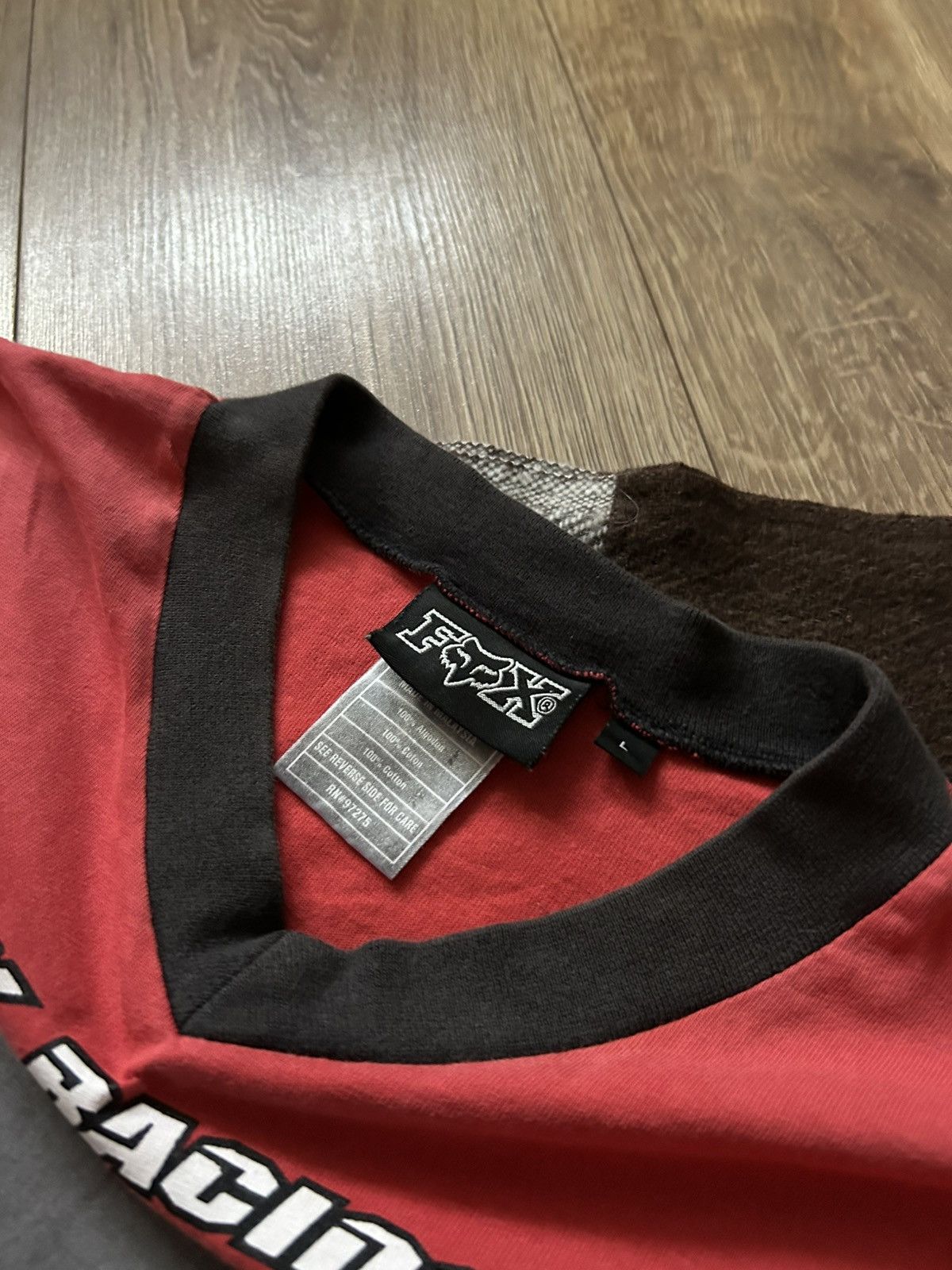 Fox Racing × Vintage Vintage Fox Racing Big logo long-sleeved jersey mens Size US L / EU 52-54 / 3 - 3 Thumbnail