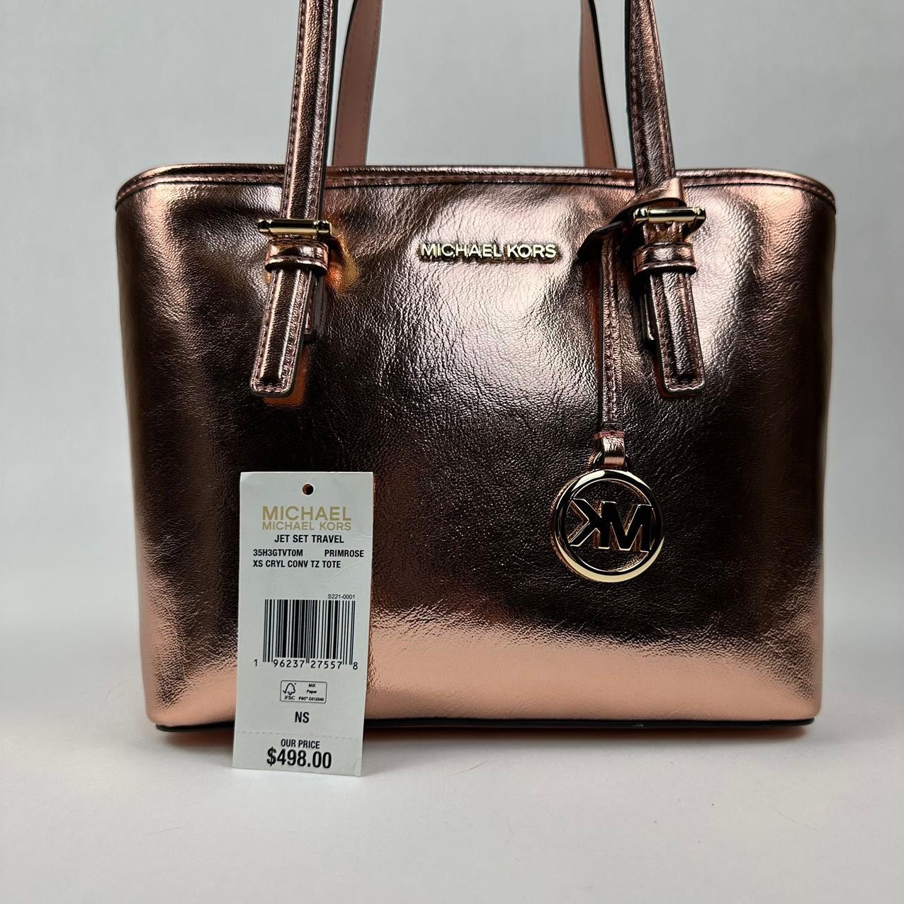 Michael Kors Michael Kors 35H3GTVT0M Jet Set Travel XS Metallic Size ONE SIZE - 9 Thumbnail