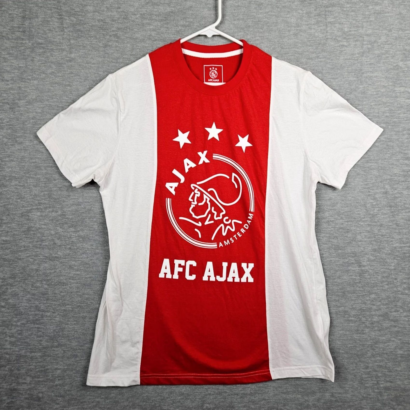 Vintage AFC AJAX Unisex Adult T-Shirt Crew Neck Short Sleeve Logo Red XL Size US 36 / EU 52 - 2 Thumbnail